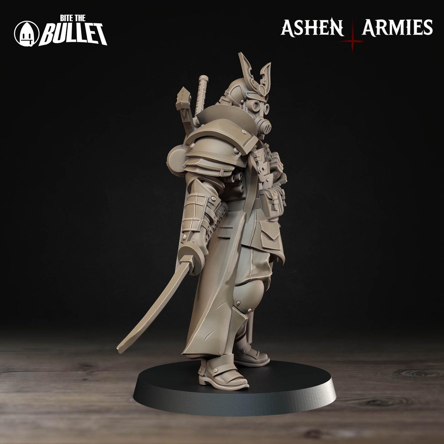 Holy Shogunate Lieutenant Miniature - 28mm / 32mm / 36mm - Bite the Bullet - Resin Printed Figure for D&D, TTRPGs, and Wargaming