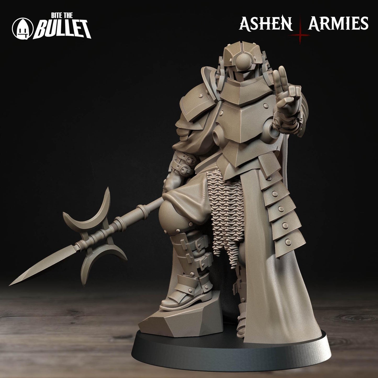 Holy Shogunate Observer Miniature (2 Variations) - 28mm / 32mm / 36mm - Bite the Bullet - Resin Printed Wargaming Figure