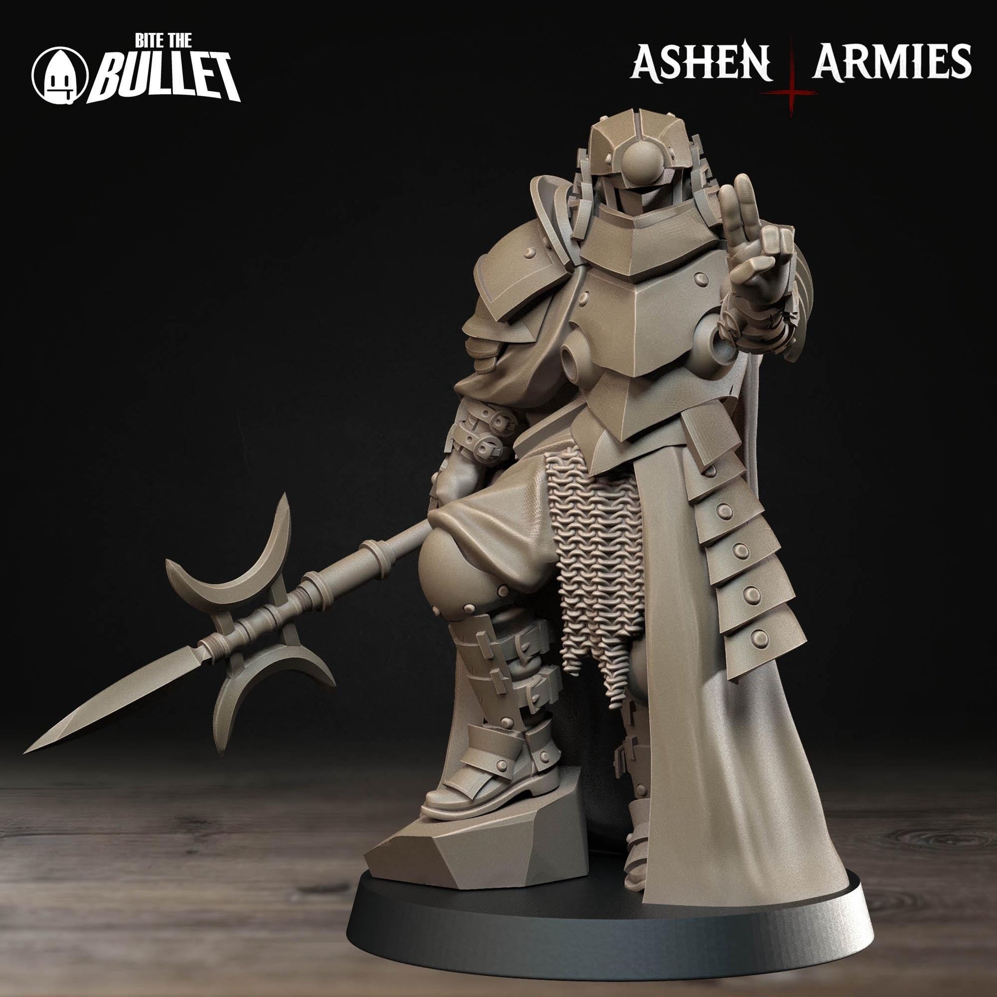 Holy Shogunate Observer Miniature (2 Variations) - 28mm / 32mm / 36mm - Bite the Bullet - Resin Printed Wargaming Figure