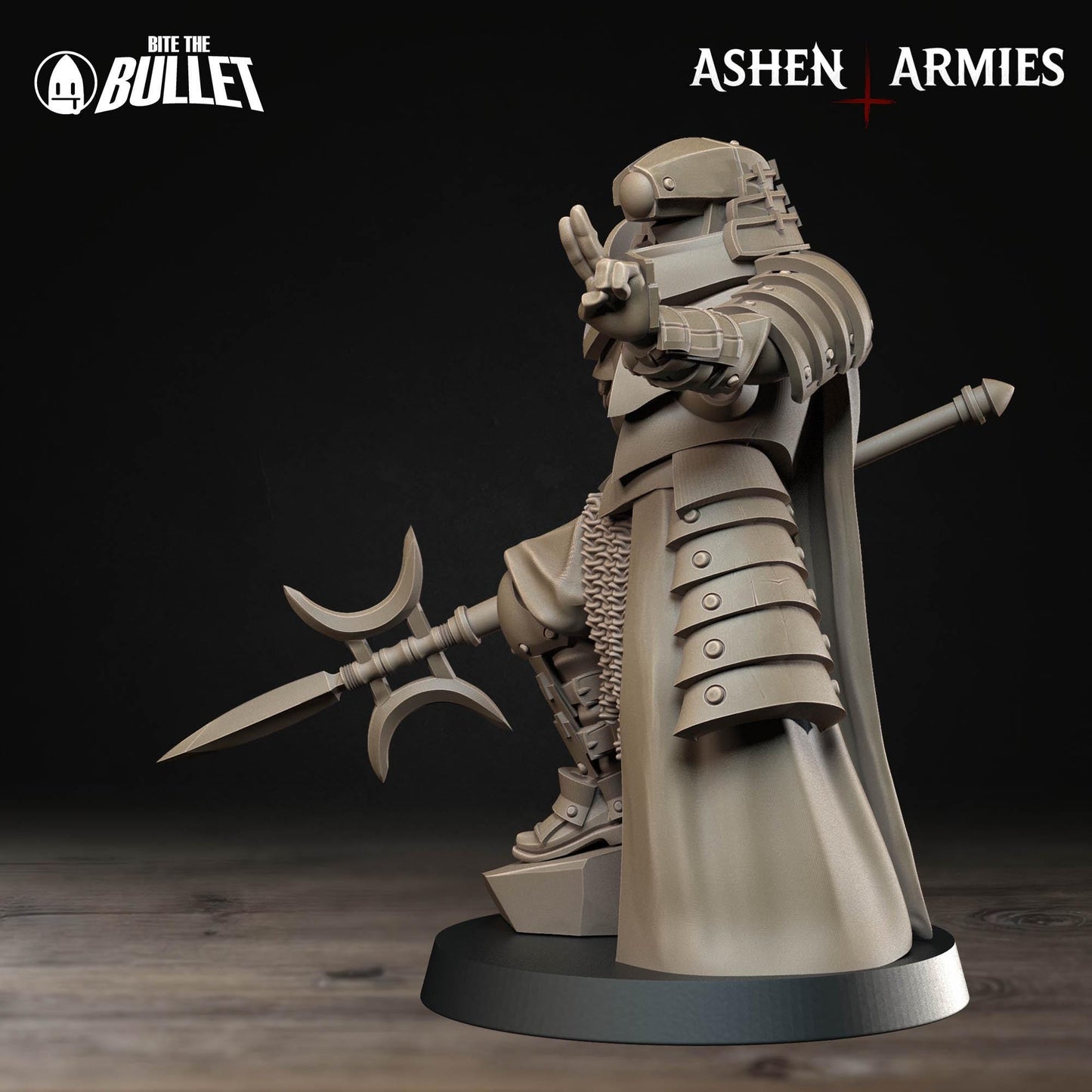 Holy Shogunate Observer Miniature (2 Variations) - 28mm / 32mm / 36mm - Bite the Bullet - Resin Printed Wargaming Figure