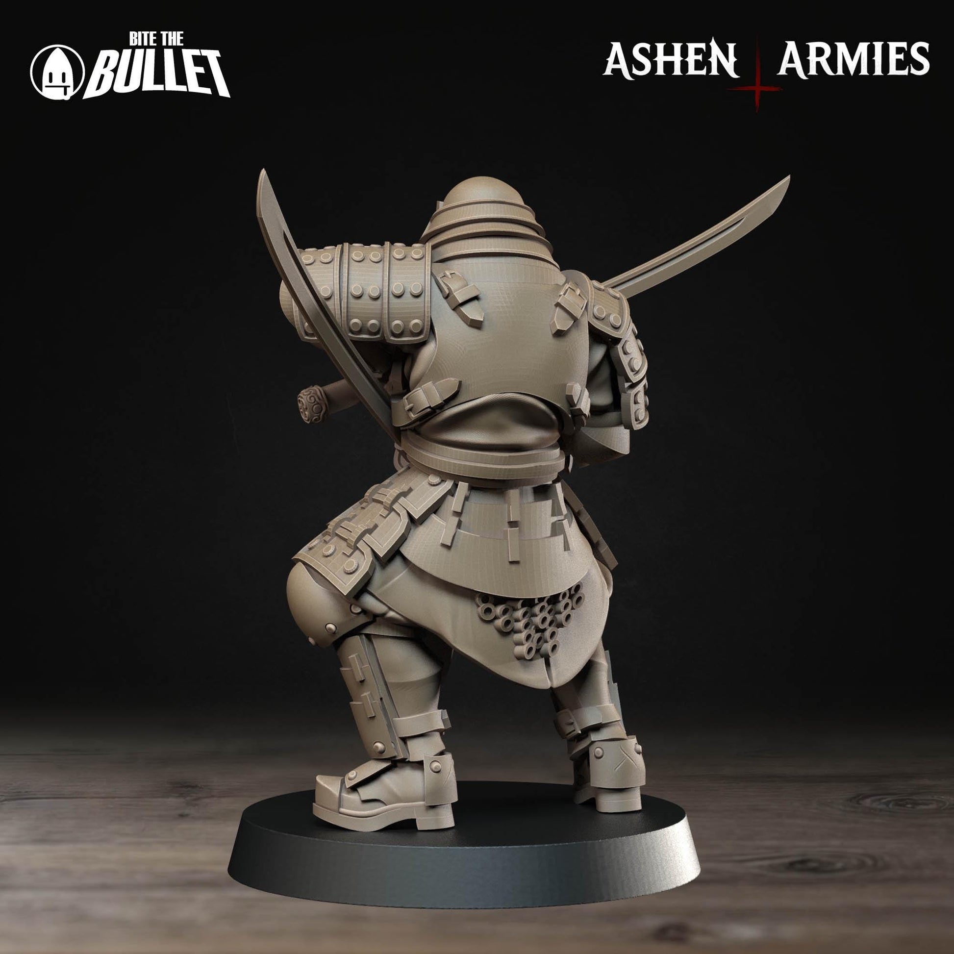 Holy Shogunate Shocktrooper Miniature (4 Variations) - 28mm / 32mm / 36mm - Bite the Bullet - Resin Printed Wargaming Figure