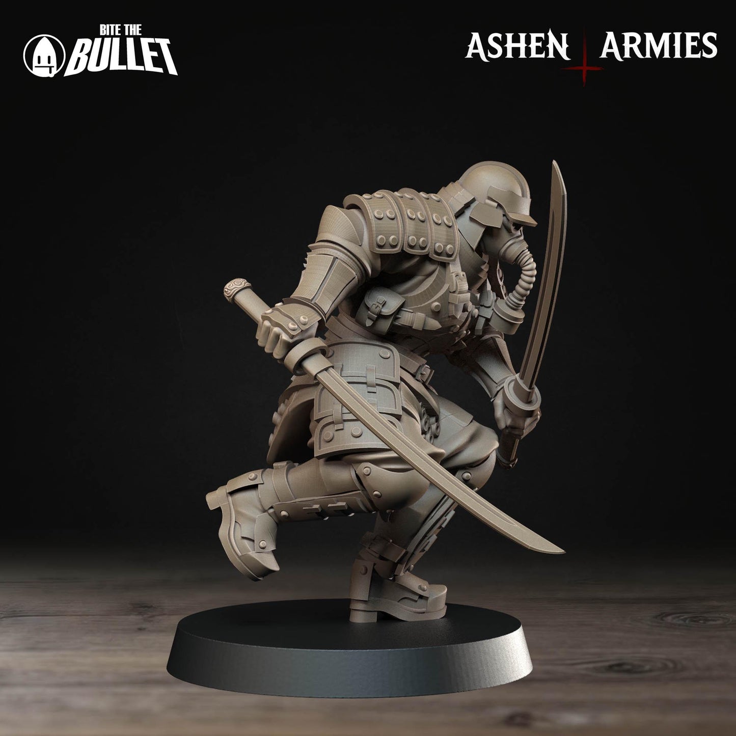 Holy Shogunate Shocktrooper Miniature (4 Variations) - 28mm / 32mm / 36mm - Bite the Bullet - Resin Printed Wargaming Figure