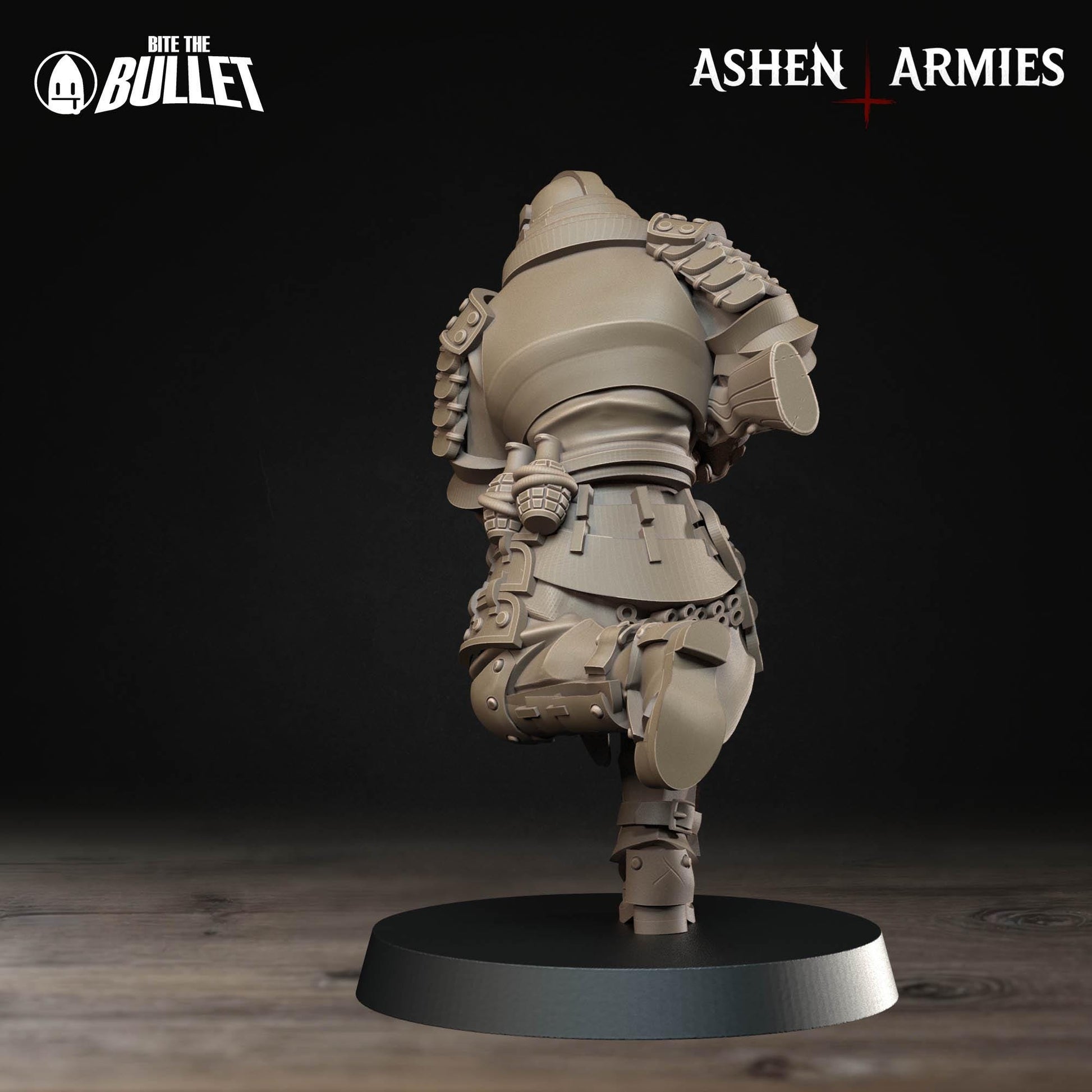 Holy Shogunate Shocktrooper Miniature (4 Variations) - 28mm / 32mm / 36mm - Bite the Bullet - Resin Printed Wargaming Figure