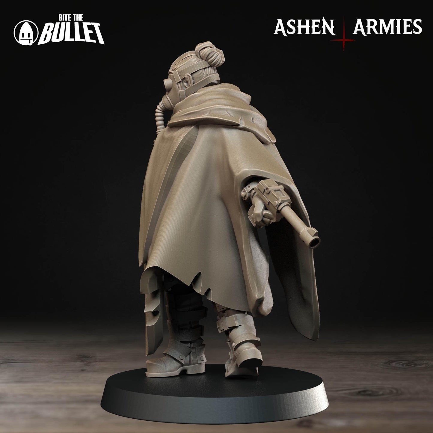 Holy Shogunate Rifle Sniper Priest Miniature (3 Variations) - 28mm / 32mm / 36mm - Bite the Bullet - Resin Printed Wargaming Figure