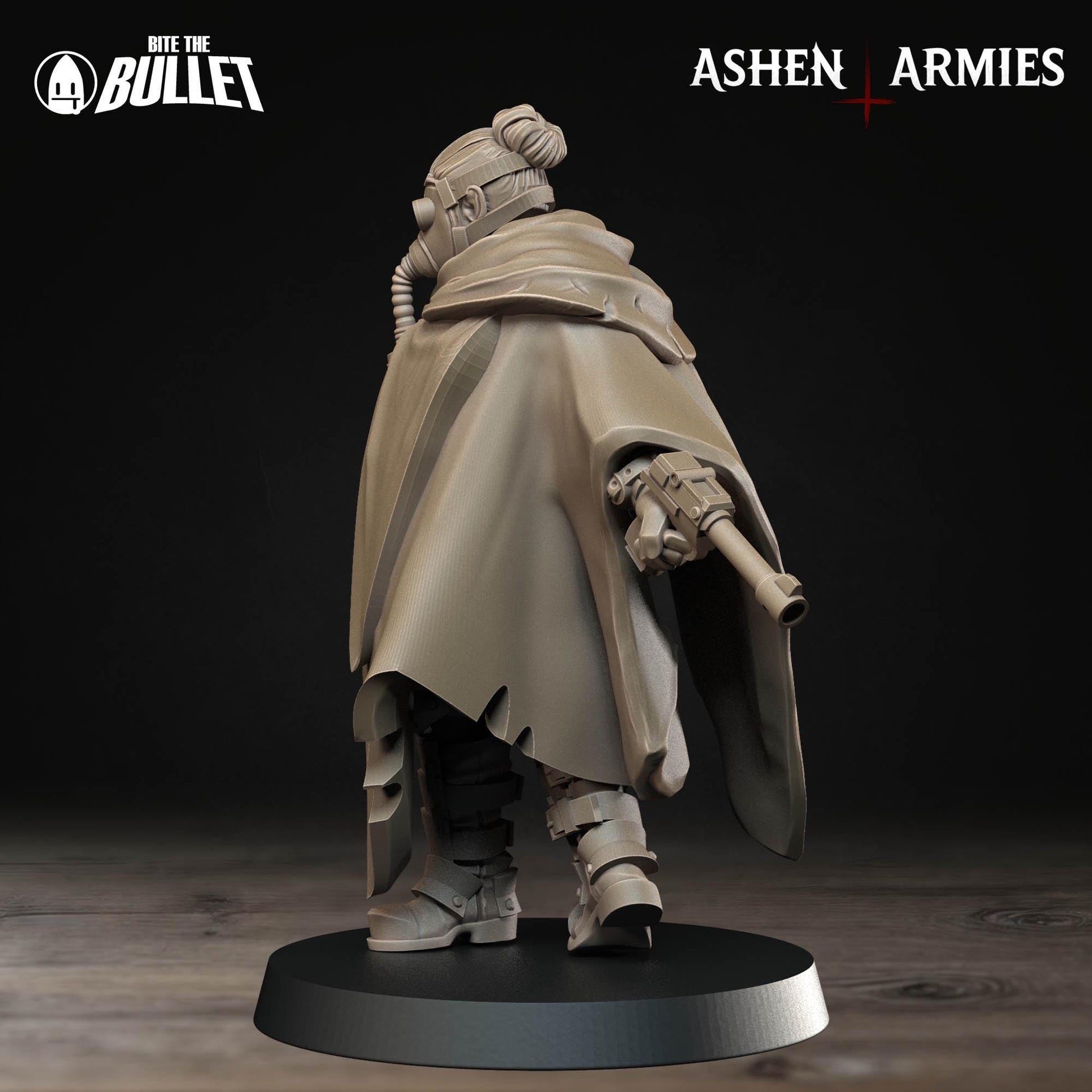 Holy Shogunate Rifle Sniper Priest Miniature (3 Variations) - 28mm / 32mm / 36mm - Bite the Bullet - Resin Printed Wargaming Figure
