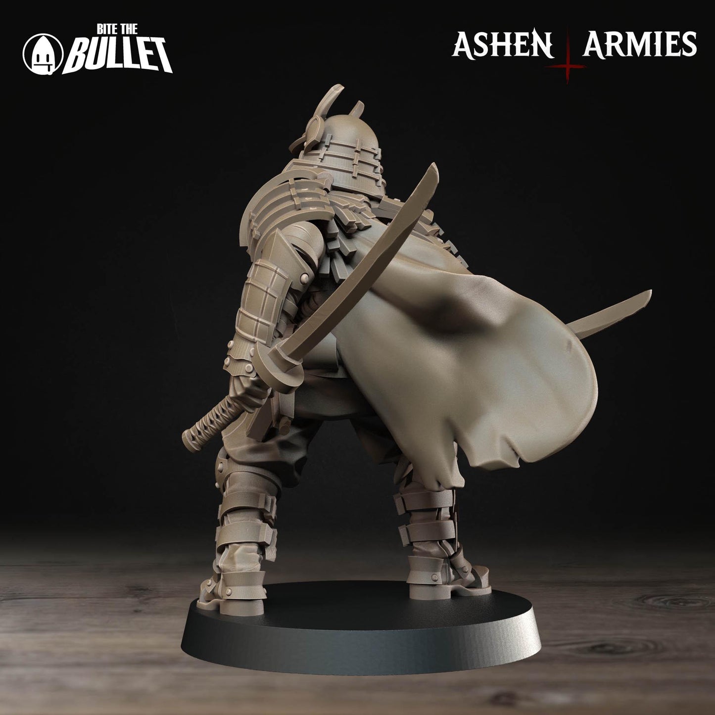 Holy Shogunate Cleric Miniature (2 Variations) - 28mm / 32mm / 36mm - Bite the Bullet - Resin Printed Wargaming Figure