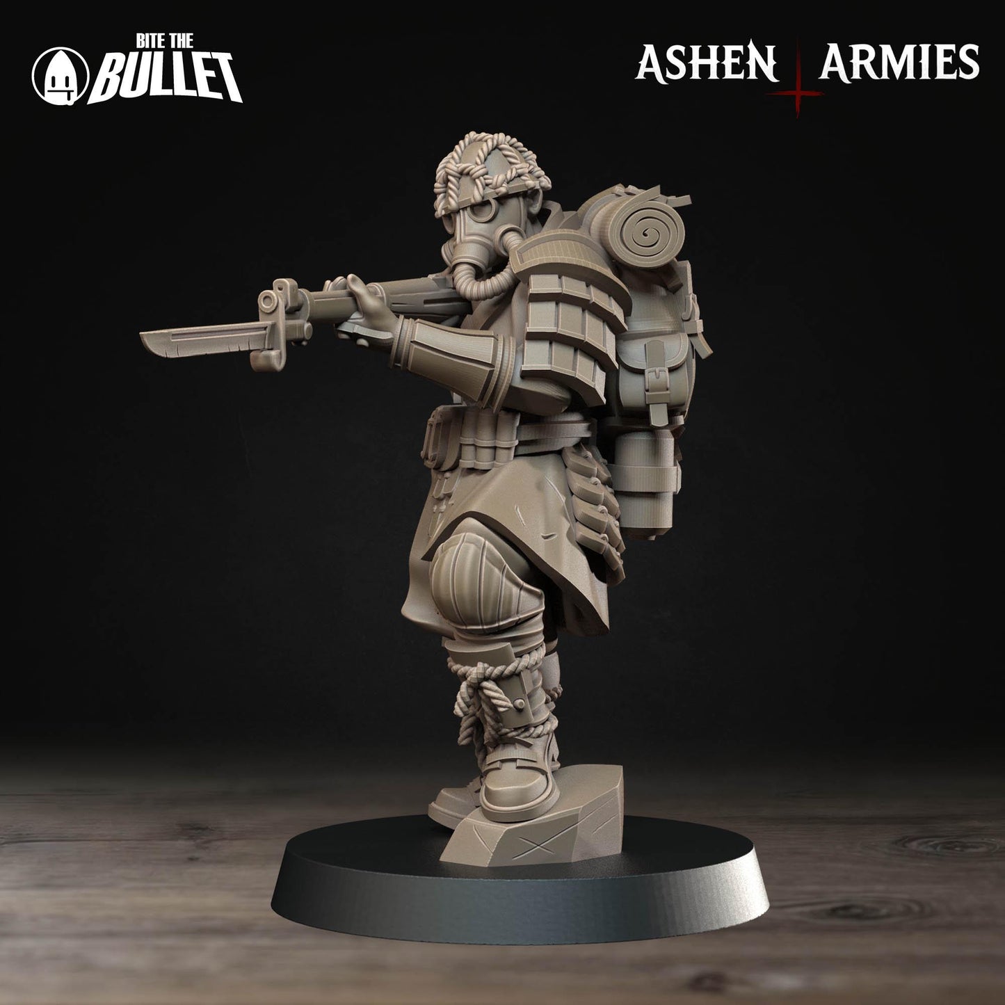 Holy Shogunate Yeoman Miniature (4 Variations) - 28mm / 32mm / 36mm - Bite the Bullet - Resin Printed Wargaming Figure