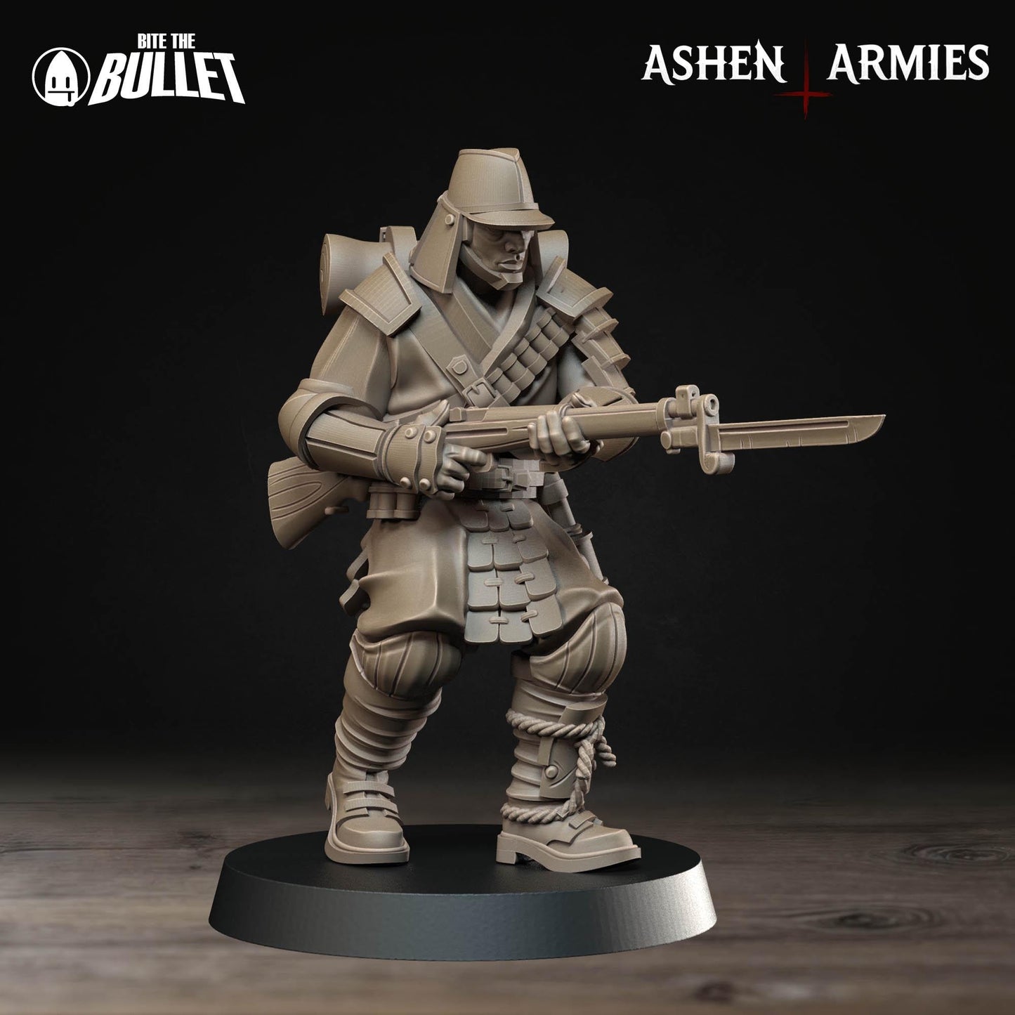 Holy Shogunate Yeoman Miniature (4 Variations) - 28mm / 32mm / 36mm - Bite the Bullet - Resin Printed Wargaming Figure