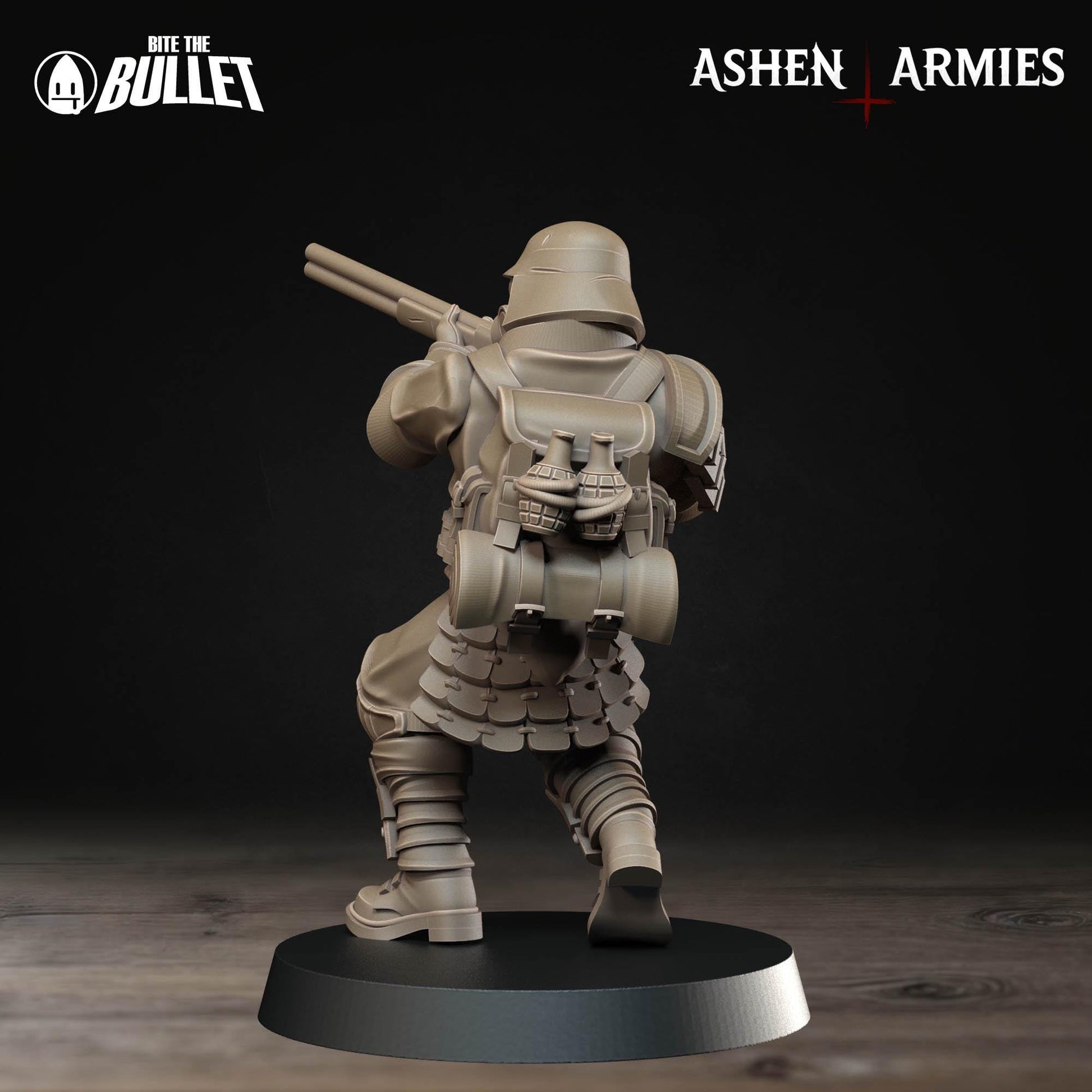 Holy Shogunate Yeoman Miniature (4 Variations) - 28mm / 32mm / 36mm - Bite the Bullet - Resin Printed Wargaming Figure