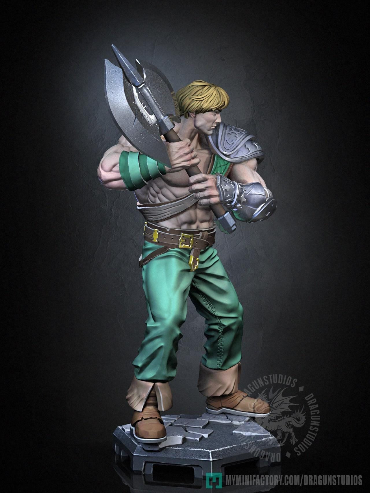 Perceval Miniature - 28mm / 32mm / 36mm / 75mm - DraGun Studios - Resin Printed Figurine for D&D, TTRPGs, and Board Games