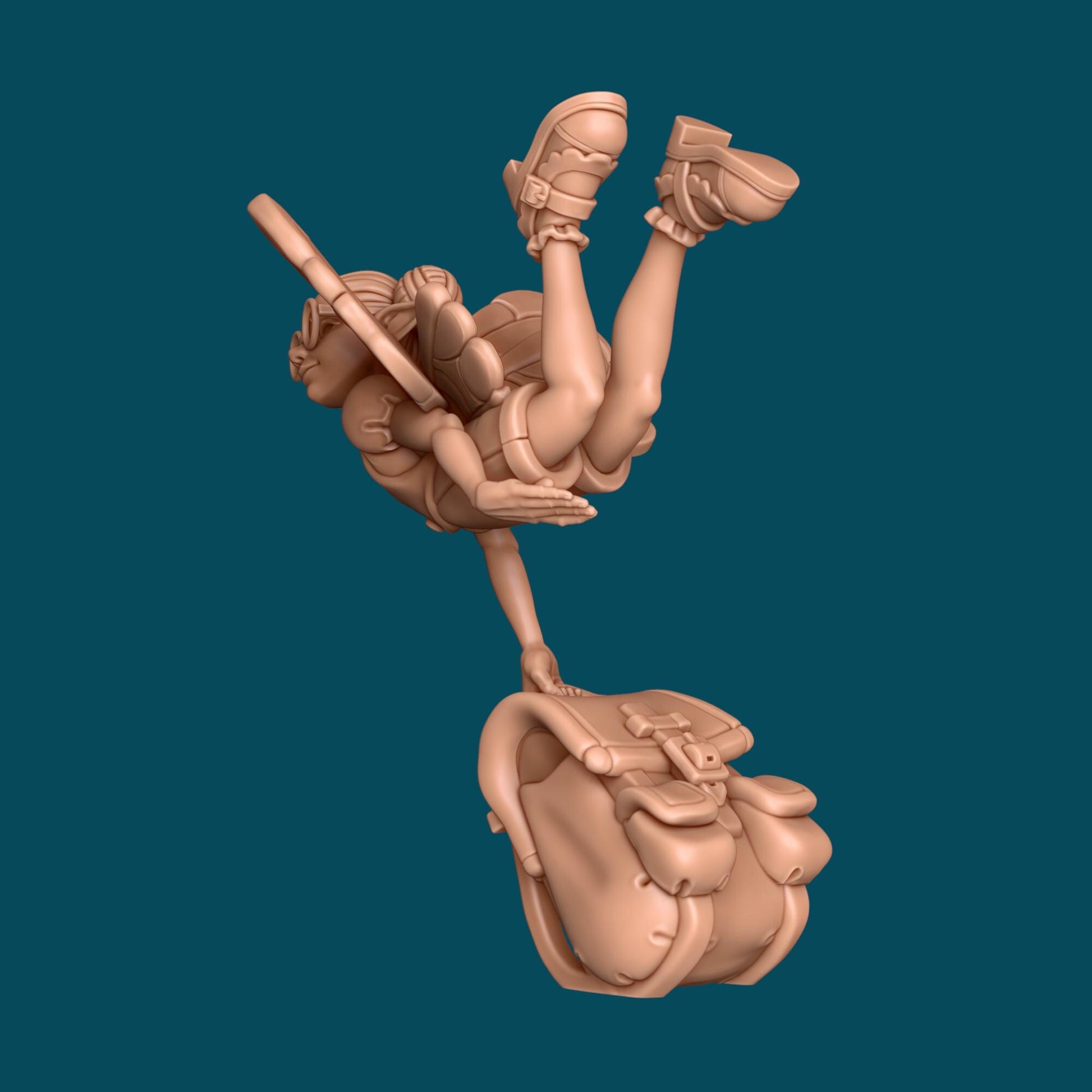 Lavender, Pixie Professor Miniature - 28mm / 32mm / 36mm - Awkward Penguin Minis - Resin Printed Figure for D&D, Daggerheart, and Painting