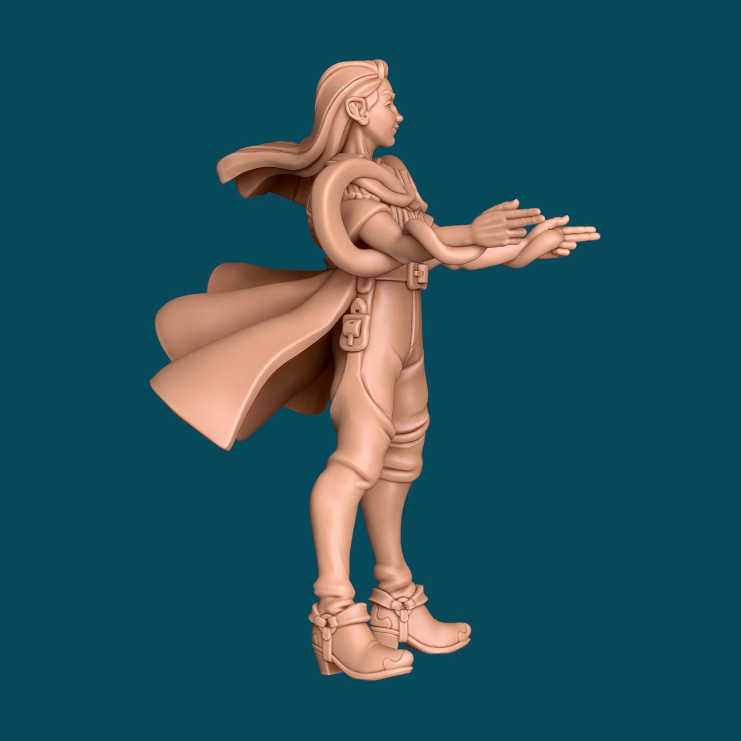 Marzipan, Catty Warlock Miniature - 28mm / 32mm / 36mm - Awkward Penguin Minis - Resin Printed Figure for D&D, Daggerheart, and Painting