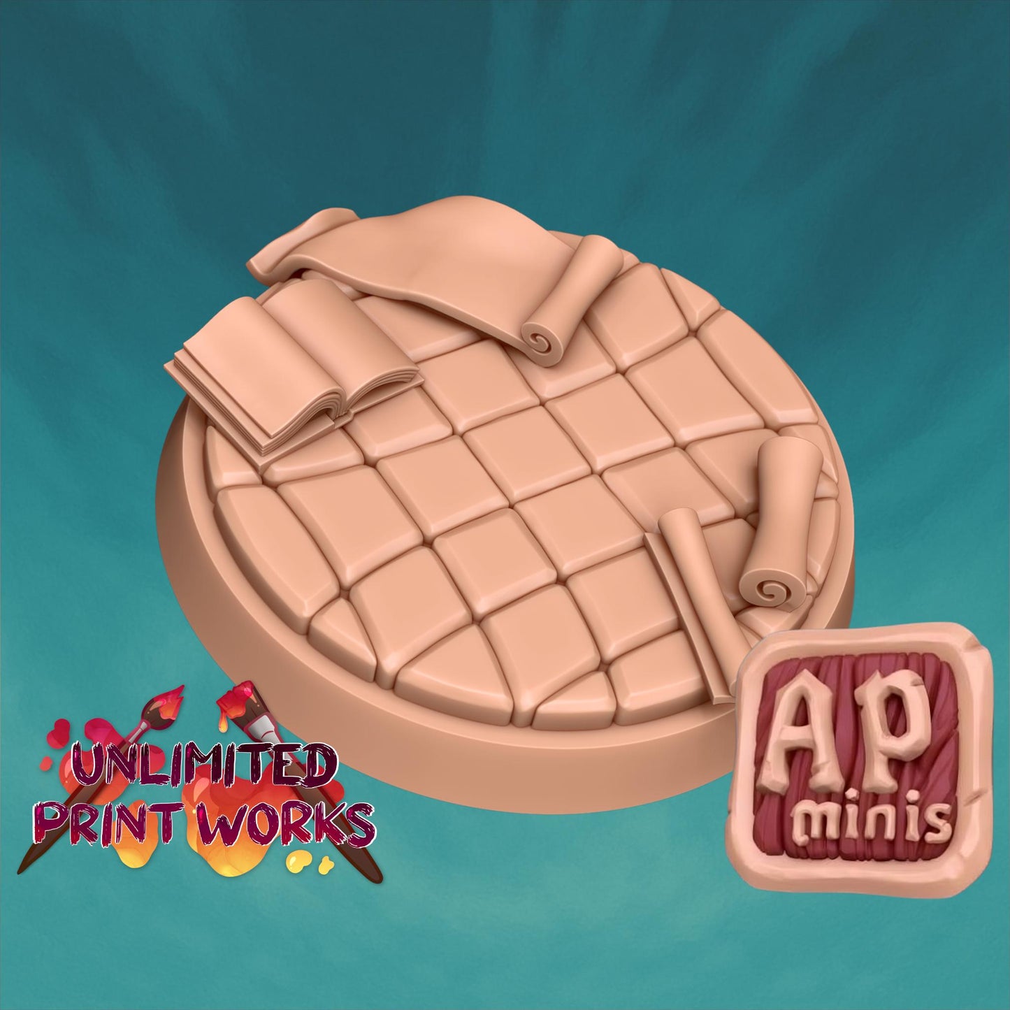 Study Room Floor Base - 25mm / 28mm / 32mm / 36mm - Awkward Penguin