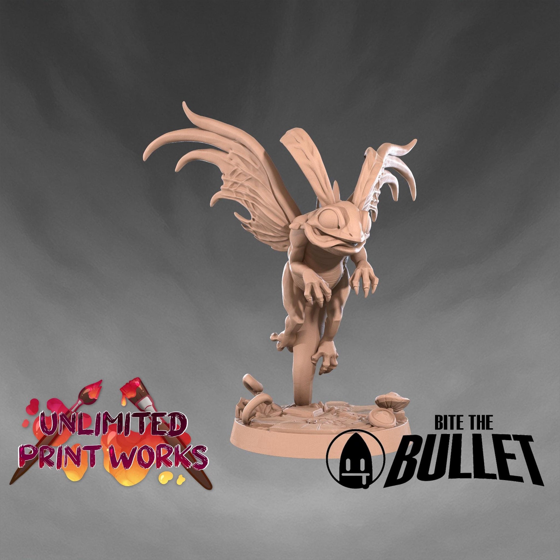 Dragon Trickster Miniature - 28mm / 32mm / 36mm - Bite the Bullet - Resin Printed Figure for D&D, TTRPGs, and Board Games