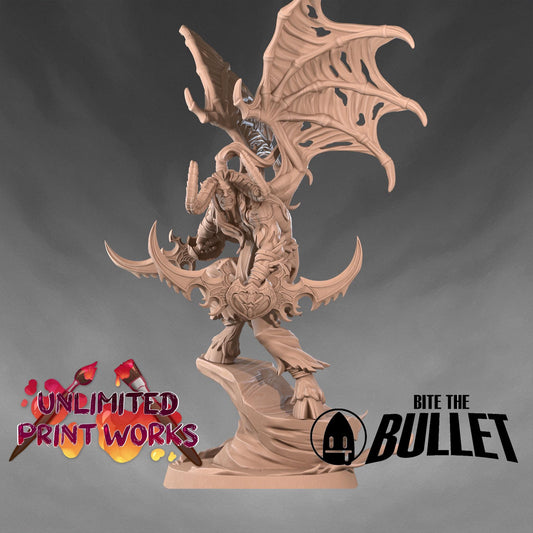 Night Elf Demon Hunter Miniature - 28mm / 32mm / 36mm - Bite the Bullet - Resin Printed Figure for D&D, TTRPGs, and Board Games