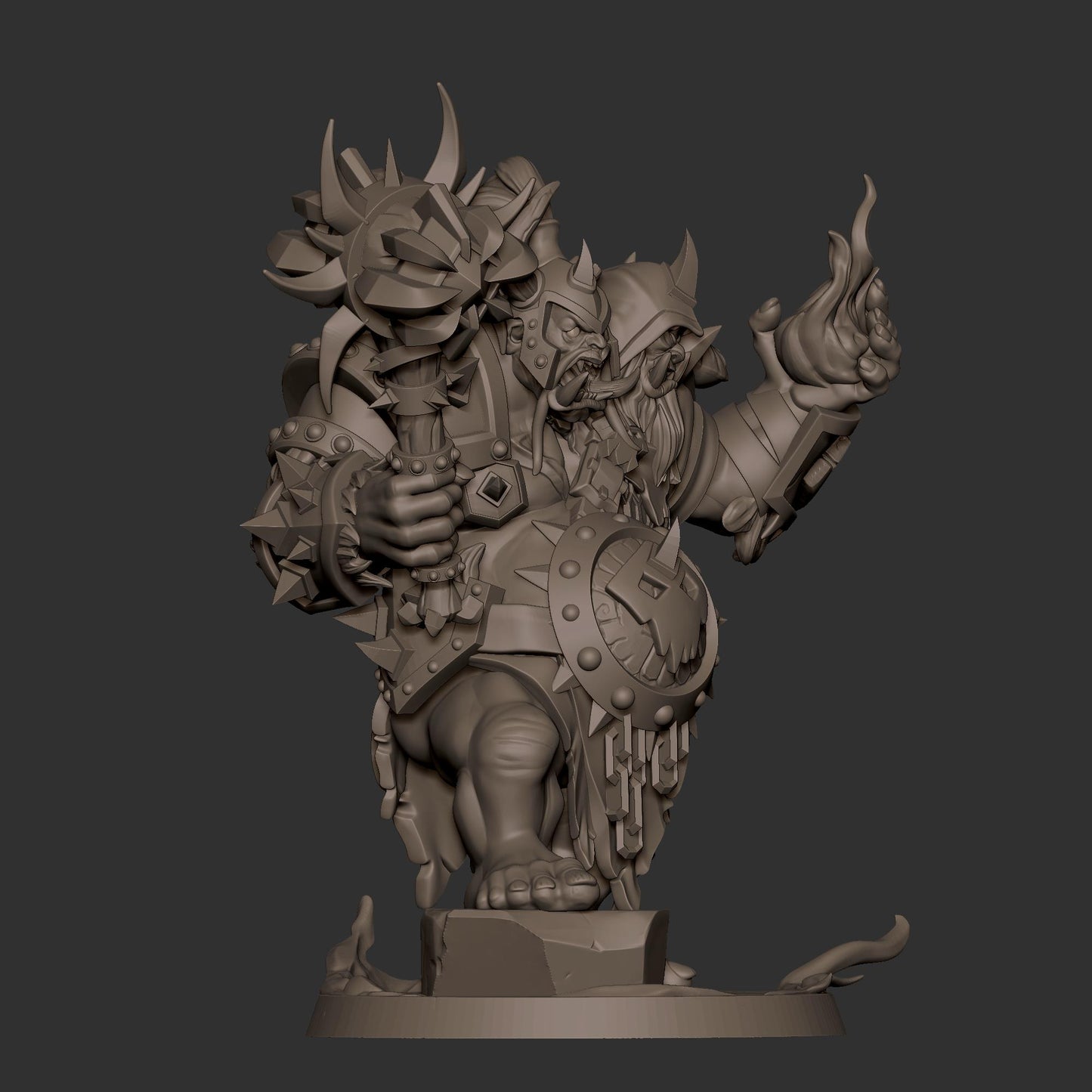 Ogre Lockserker Miniature - 28mm / 32mm / 36mm - Bite the Bullet - Resin Printed Figure for D&D, TTRPGs, and Board Games