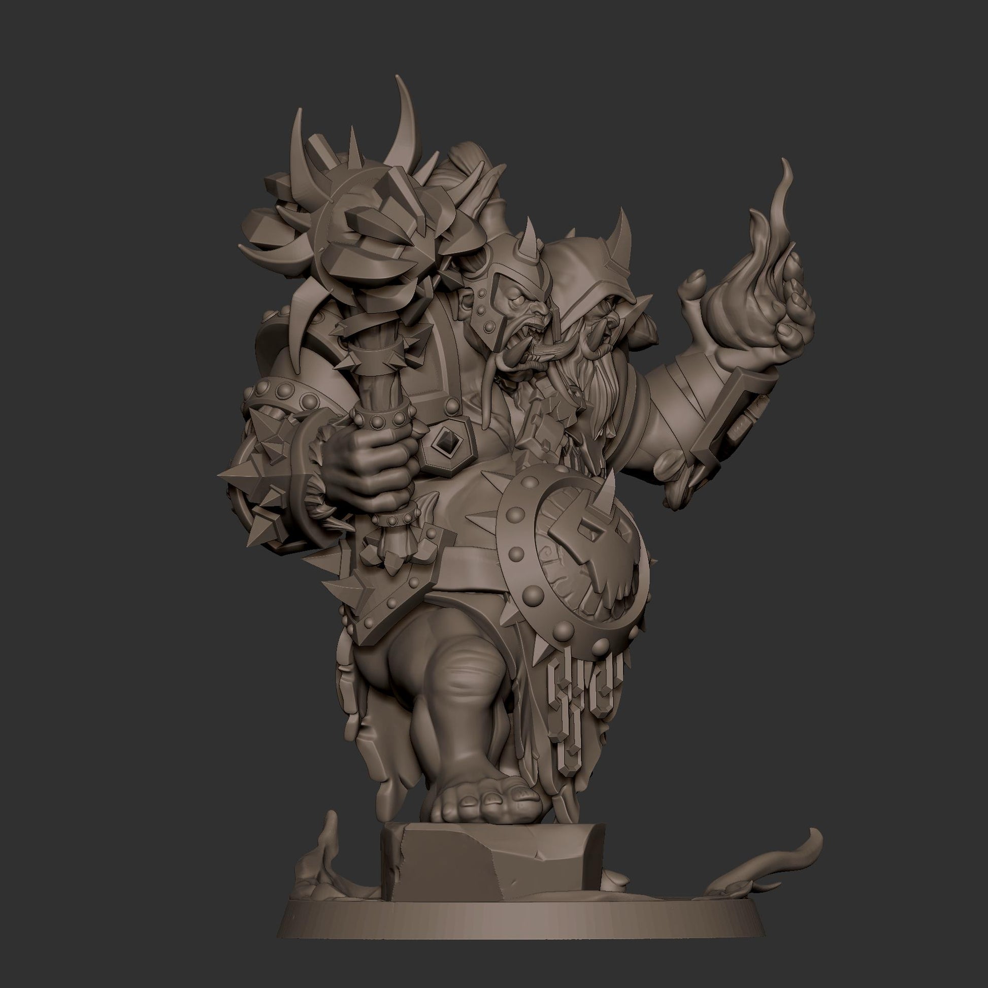 Ogre Lockserker Miniature - 28mm / 32mm / 36mm - Bite the Bullet - Resin Printed Figure for D&D, TTRPGs, and Board Games
