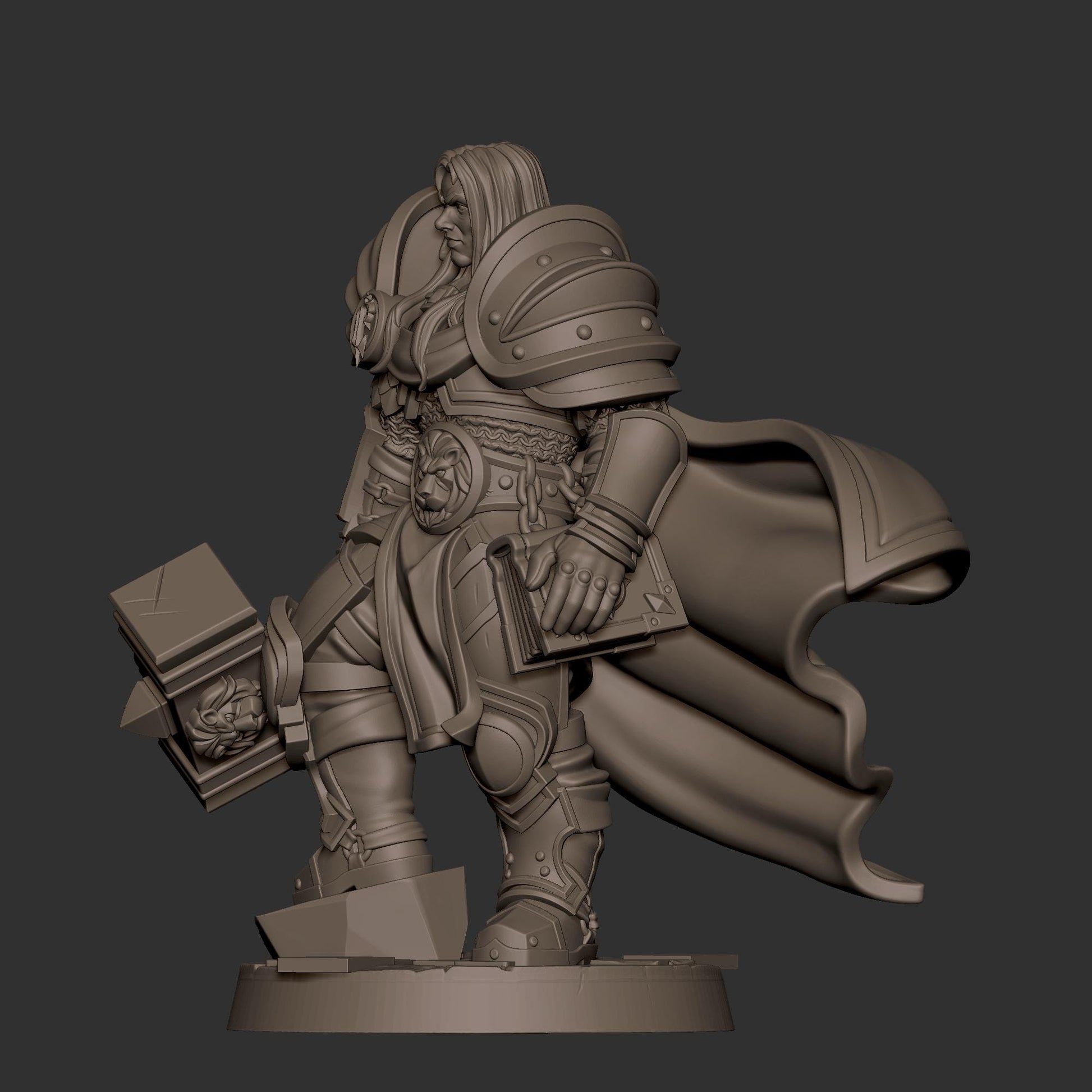 Human Prince Paladin Miniature - 28mm / 32mm / 36mm - Bite the Bullet - Resin Printed Figure for D&D, TTRPGs, and Board Games