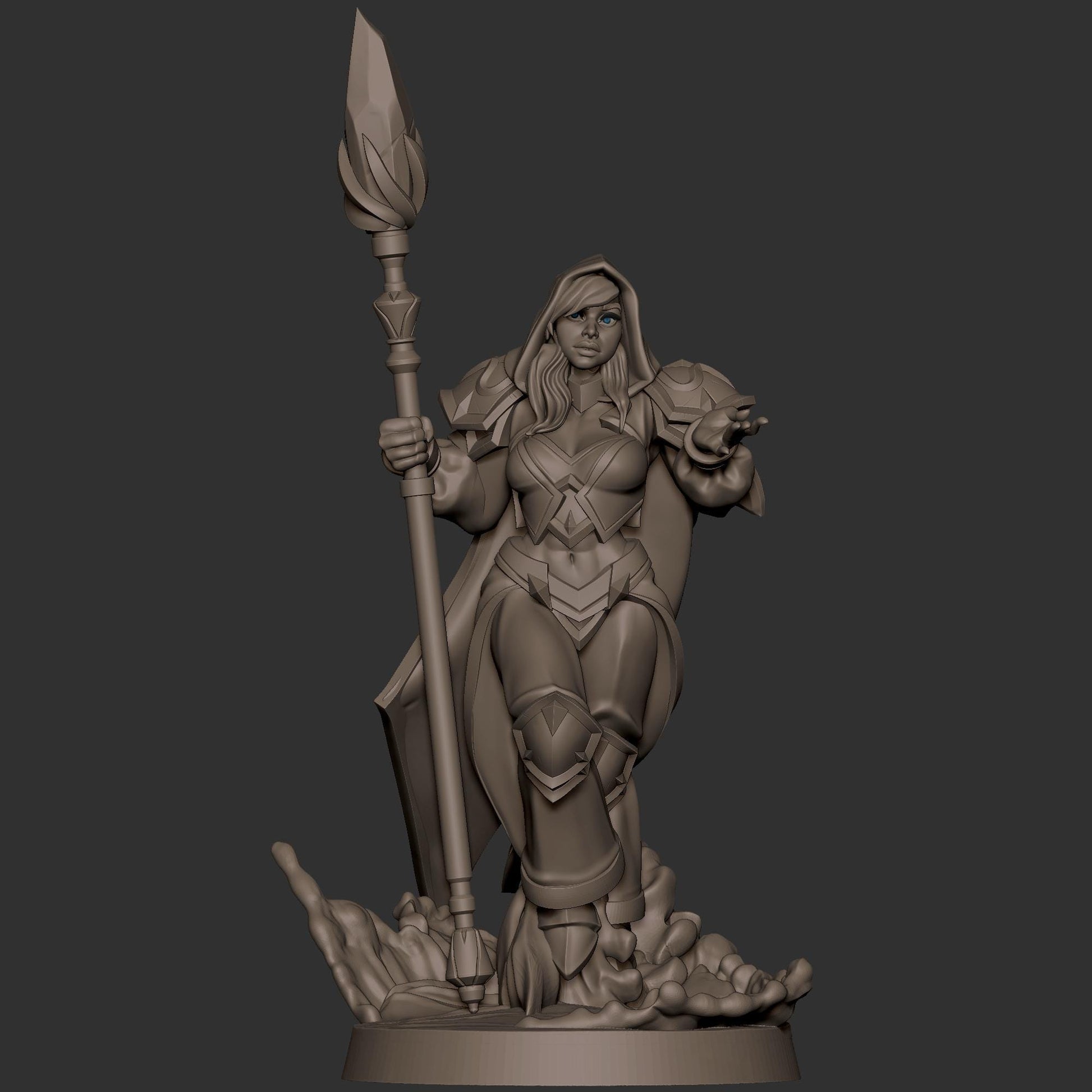 Human Mage Admiral Miniature - 28mm / 32mm / 36mm - Bite the Bullet - Resin Printed Figure for D&D, TTRPGs, and Board Games
