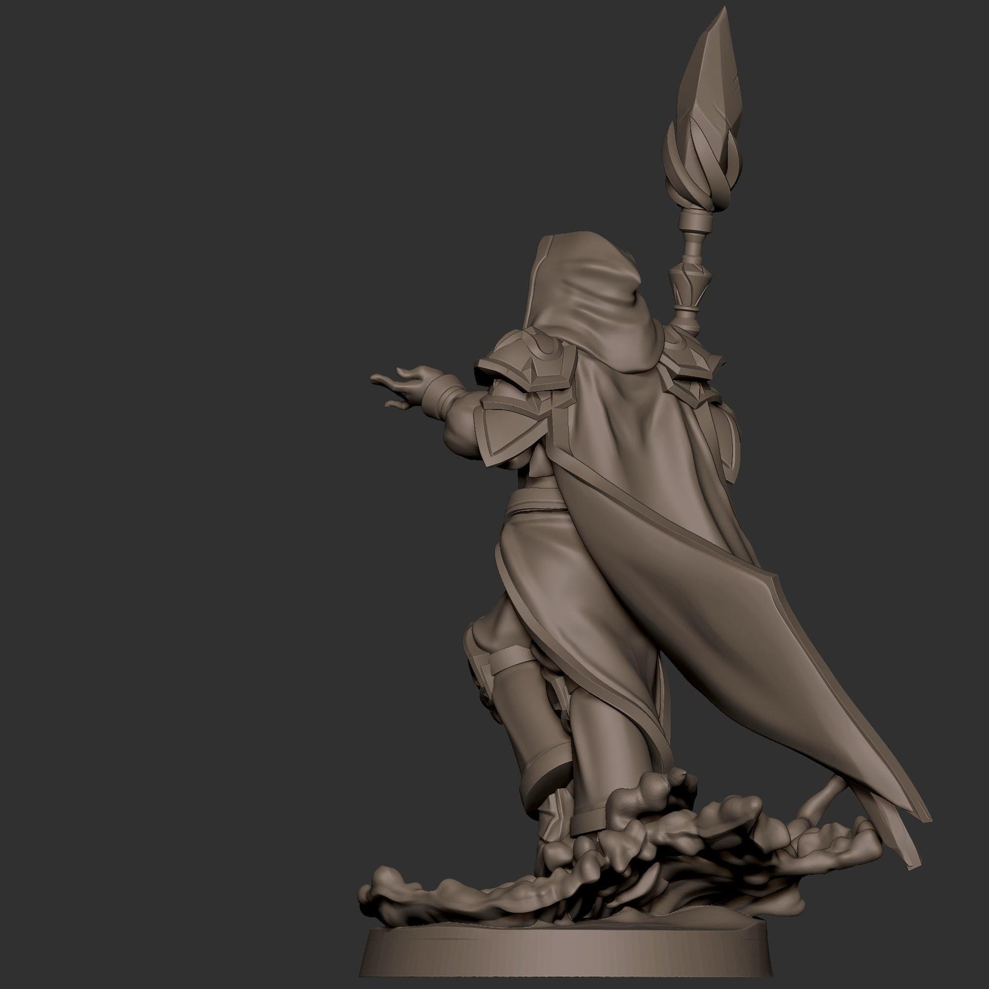 Human Mage Admiral Miniature - 28mm / 32mm / 36mm - Bite the Bullet - Resin Printed Figure for D&D, TTRPGs, and Board Games