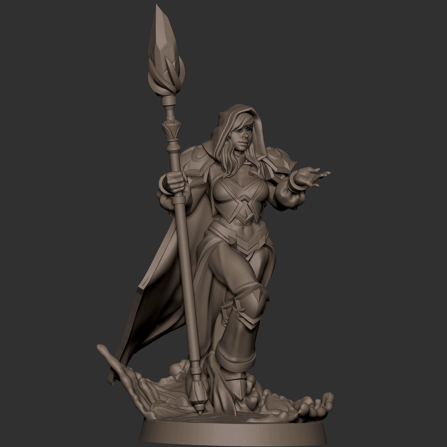 Human Mage Admiral Miniature - 28mm / 32mm / 36mm - Bite the Bullet - Resin Printed Figure for D&D, TTRPGs, and Board Games