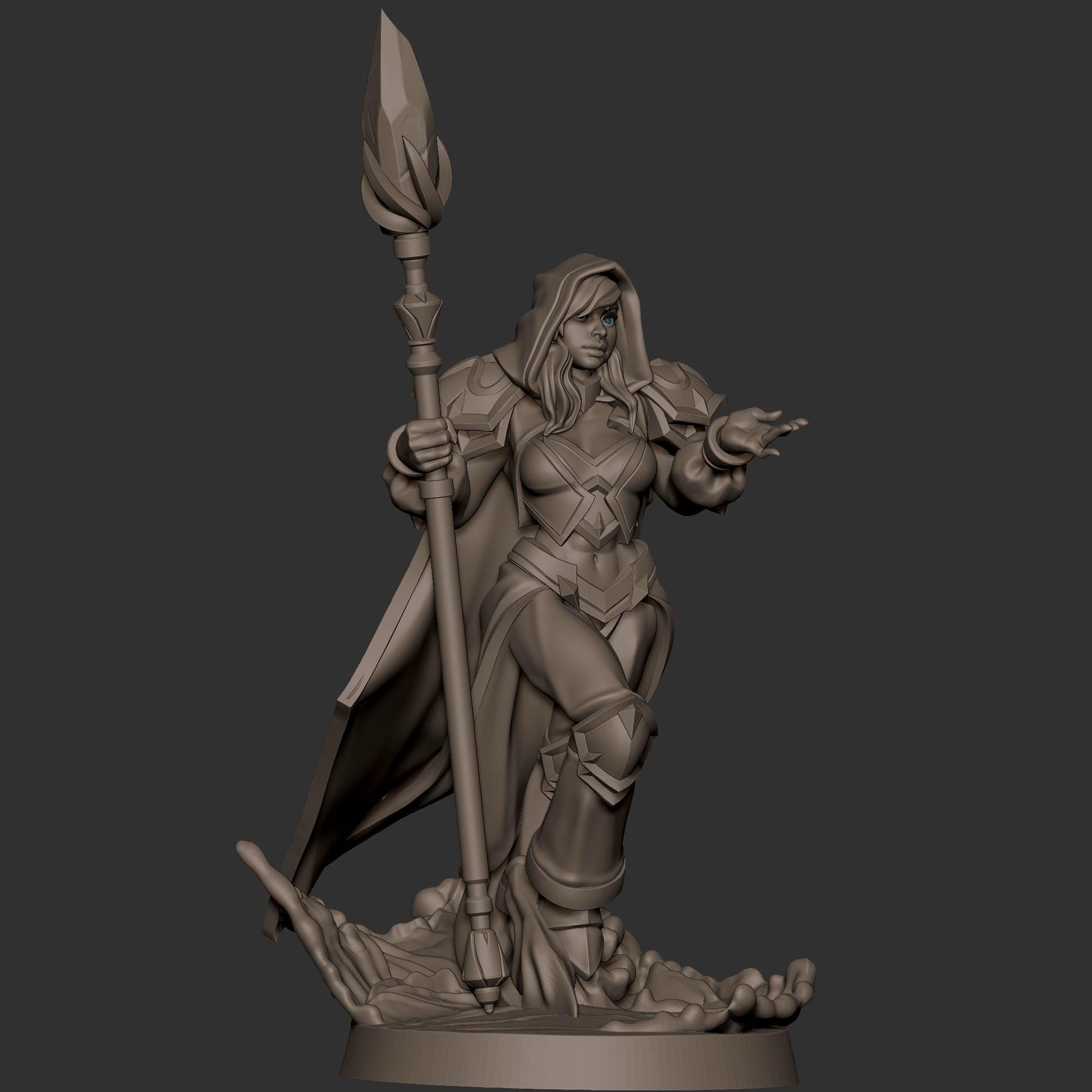 Human Mage Admiral Miniature - 28mm / 32mm / 36mm - Bite the Bullet - Resin Printed Figure for D&D, TTRPGs, and Board Games