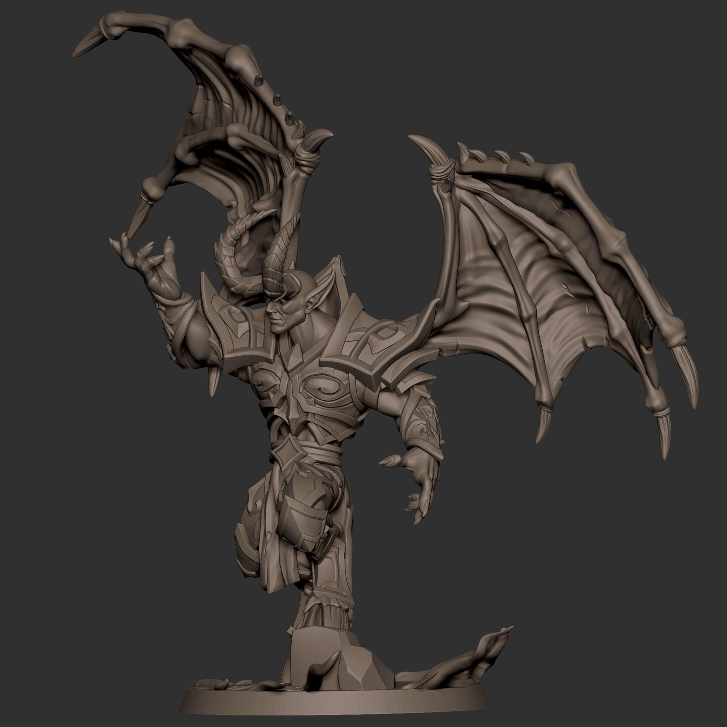 Dreadlord Necromancer Miniature - 28mm / 32mm / 36mm - Bite the Bullet - Resin Printed Figure for D&D, TTRPGs, and Board Games