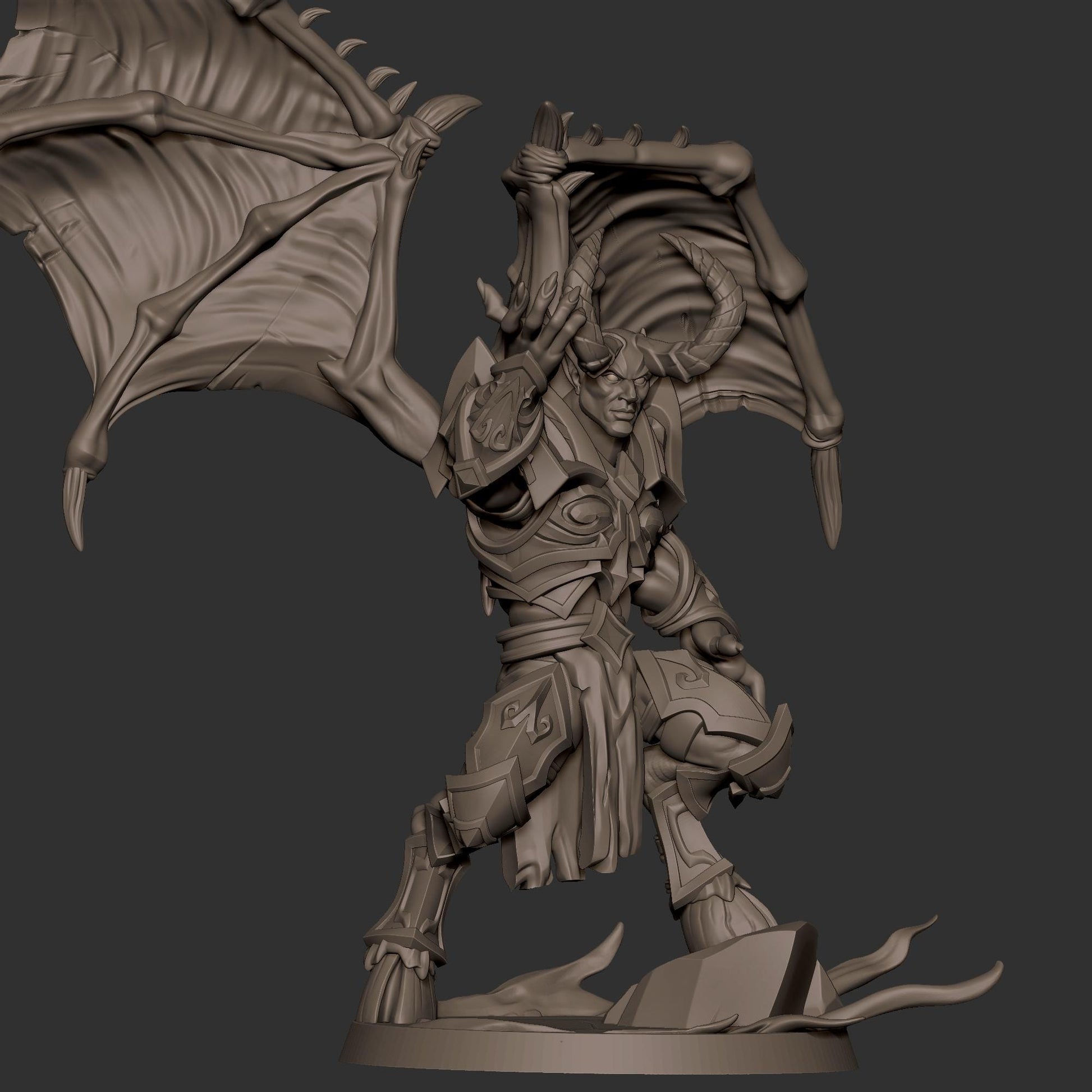 Dreadlord Necromancer Miniature - 28mm / 32mm / 36mm - Bite the Bullet - Resin Printed Figure for D&D, TTRPGs, and Board Games