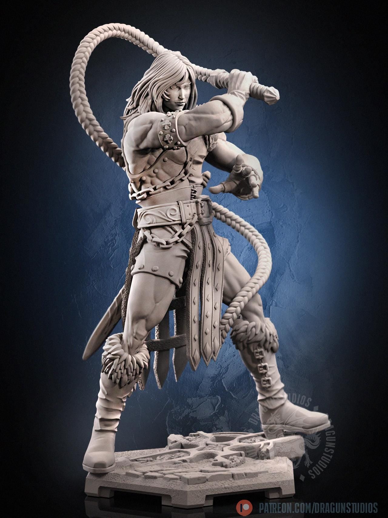 Vampire Killer II - 28mm / 32mm / 36mm / 100mm - DraGun Studios - Resin Printed Figurine for D&D, TTRPGs, and Board Games
