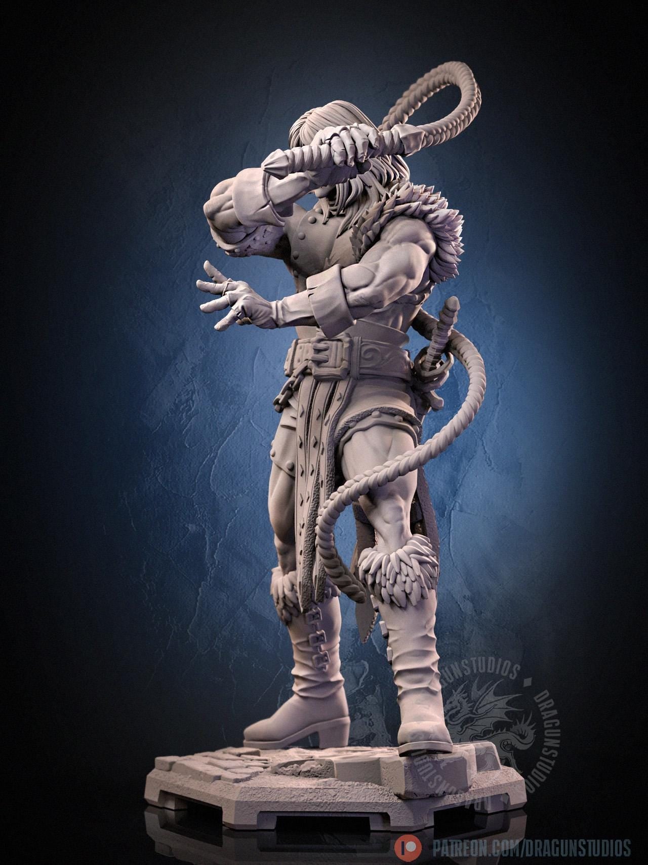 Vampire Killer II - 28mm / 32mm / 36mm / 100mm - DraGun Studios - Resin Printed Figurine for D&D, TTRPGs, and Board Games