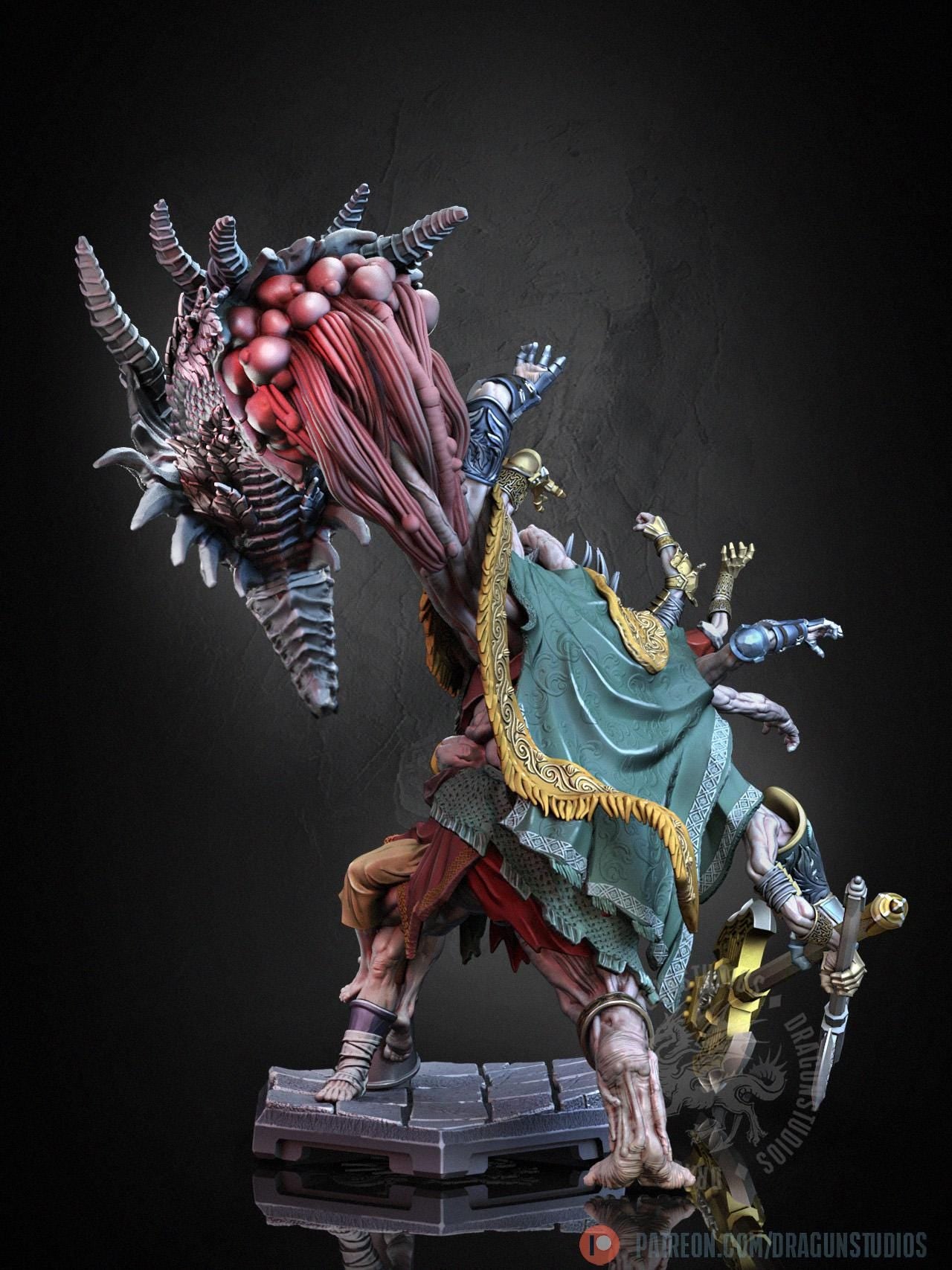 Godrick Miniature - 64mm / 127mm - DraGun Studios - Resin Printed Figurine for D&D, TTRPGs, and Board Games