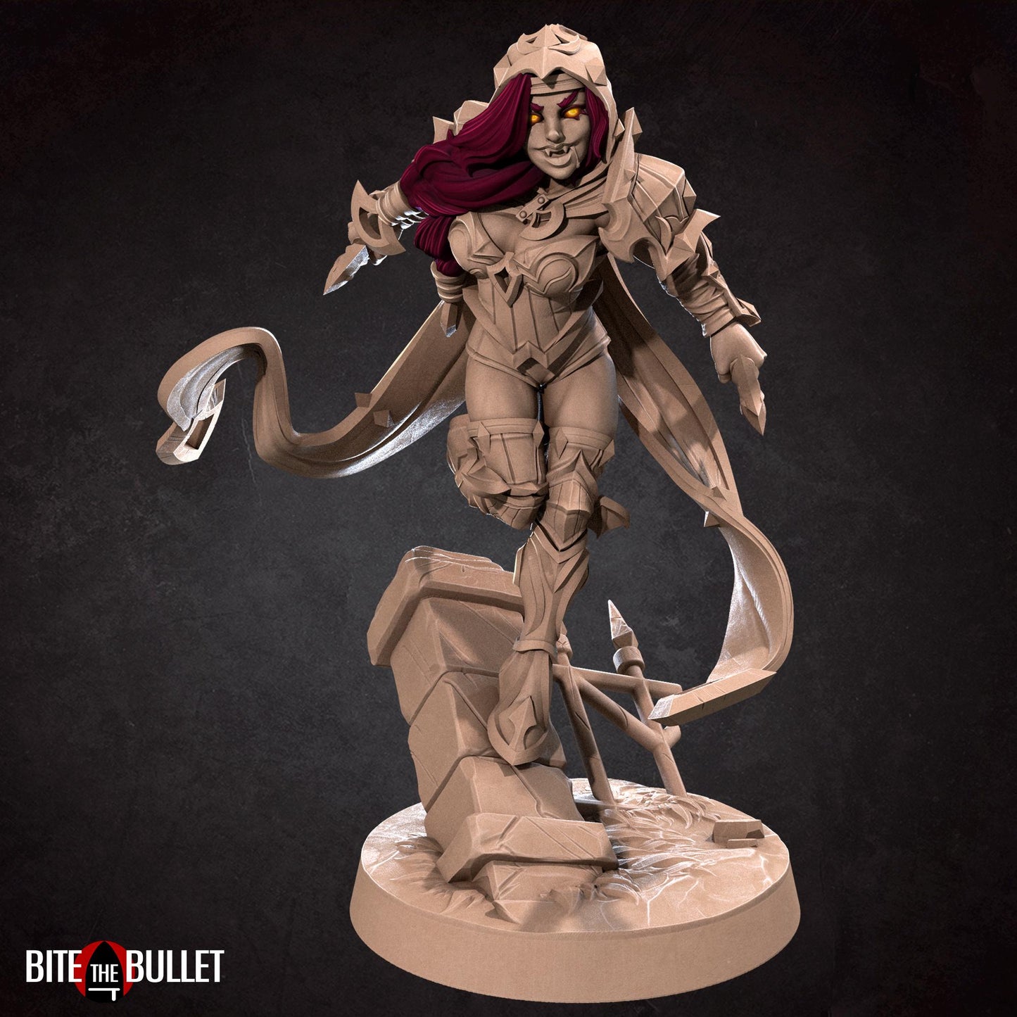 Vampire Rogue Miniature (2 Variations) - 28mm / 32mm / 36mm - Bite the Bullet - Resin Printed Figure for D&D, TTRPGs, and Board Games