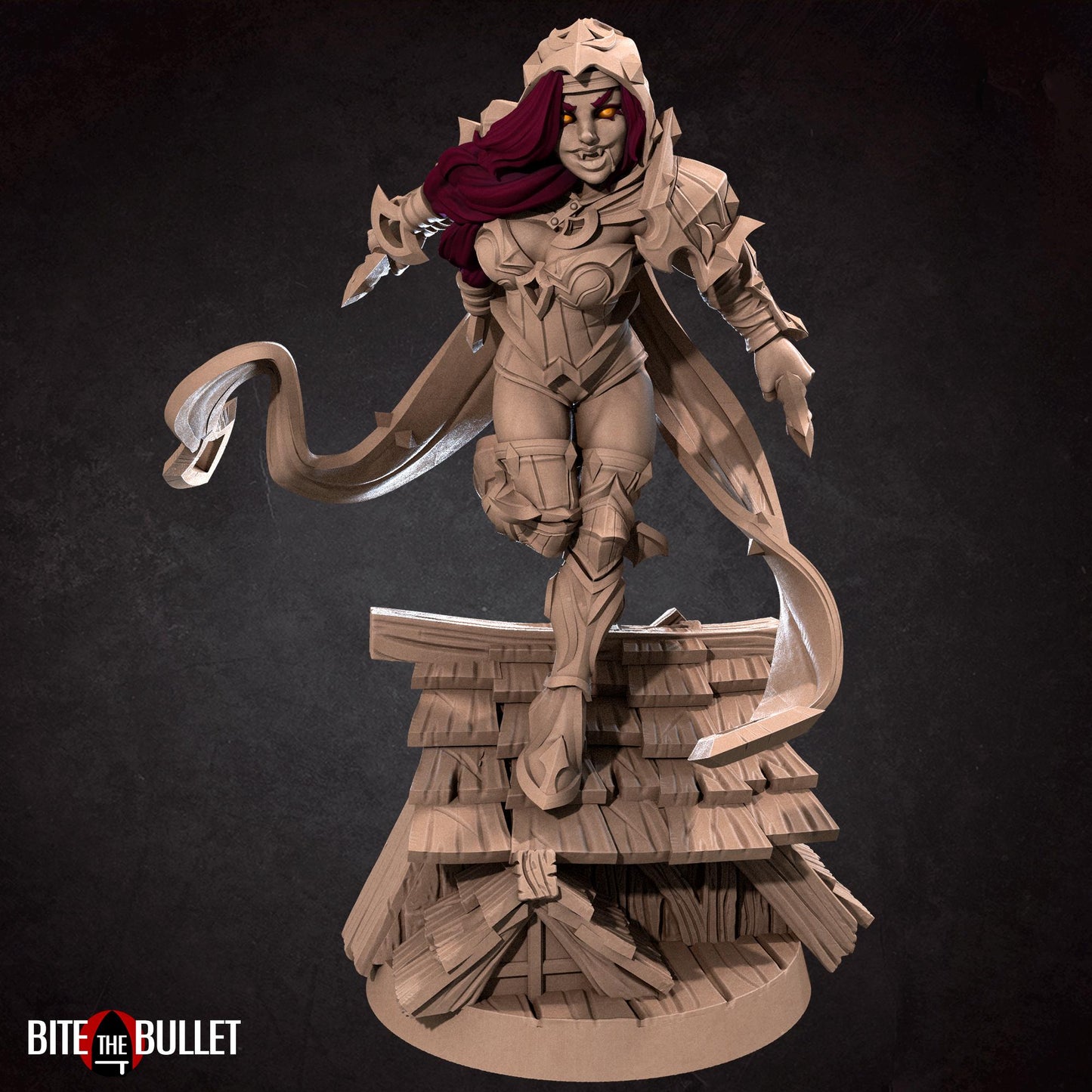 Vampire Rogue Miniature (2 Variations) - 28mm / 32mm / 36mm - Bite the Bullet - Resin Printed Figure for D&D, TTRPGs, and Board Games