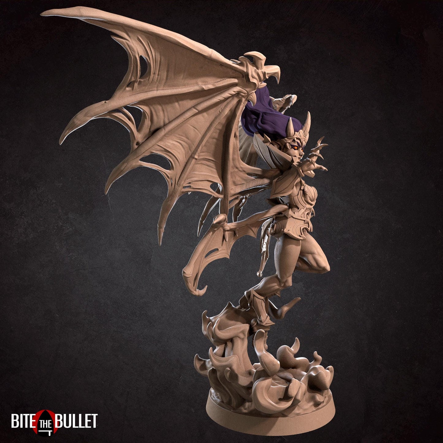 Vampire Hero Jezbeth Miniature - 28mm / 32mm / 36mm - Bite the Bullet - Resin Printed Figure for D&D, TTRPGs, and Board Games