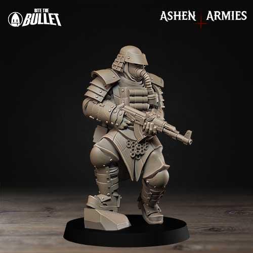 Holy Shogunate Combat Engineer Miniature - 28mm / 32mm / 36mm - Bite the Bullet - Resin Printed Figure for D&D, TTRPGs, and Wargaming