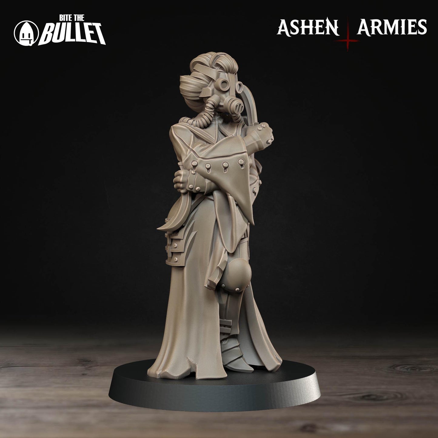 Holy Shogunate Combat Medic Miniature (Standard & NSFW Variations) - 28mm / 32mm / 36mm - Bite the Bullet - Resin Printed Figure
