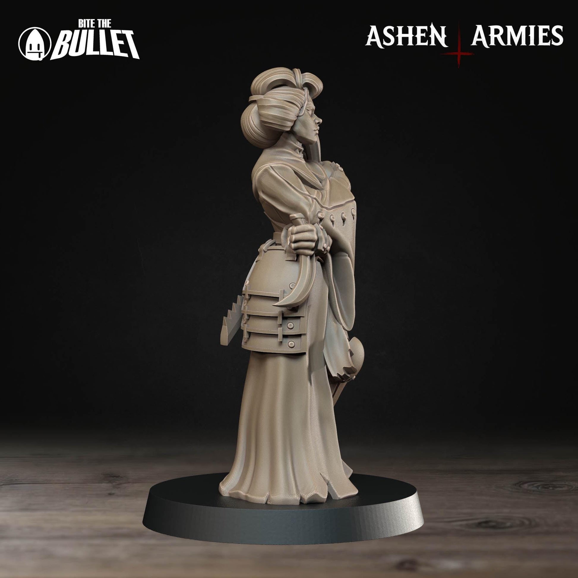 Holy Shogunate Combat Medic Miniature (Standard & NSFW Variations) - 28mm / 32mm / 36mm - Bite the Bullet - Resin Printed Figure