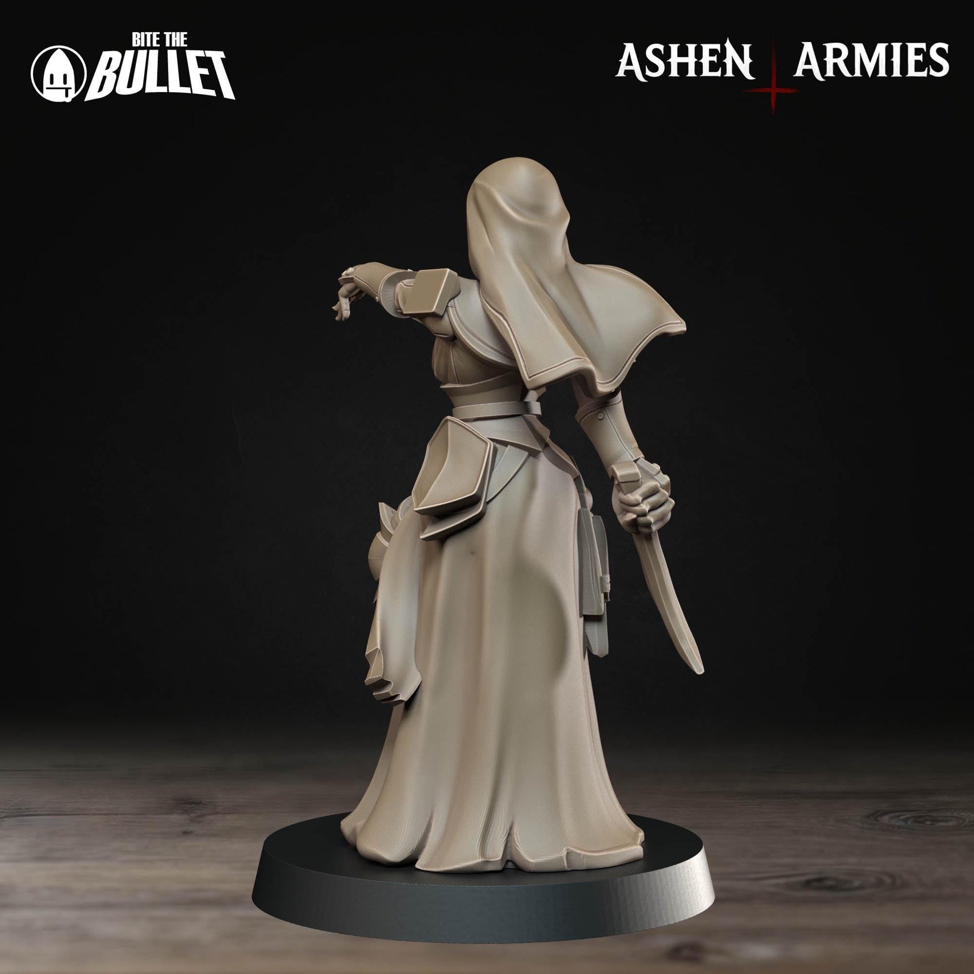 Sanctified Legion Combat Medic Miniature (Standard & NSFW Variations) - 28mm / 32mm / 36mm - Bite the Bullet - Figure for Trench Crusade