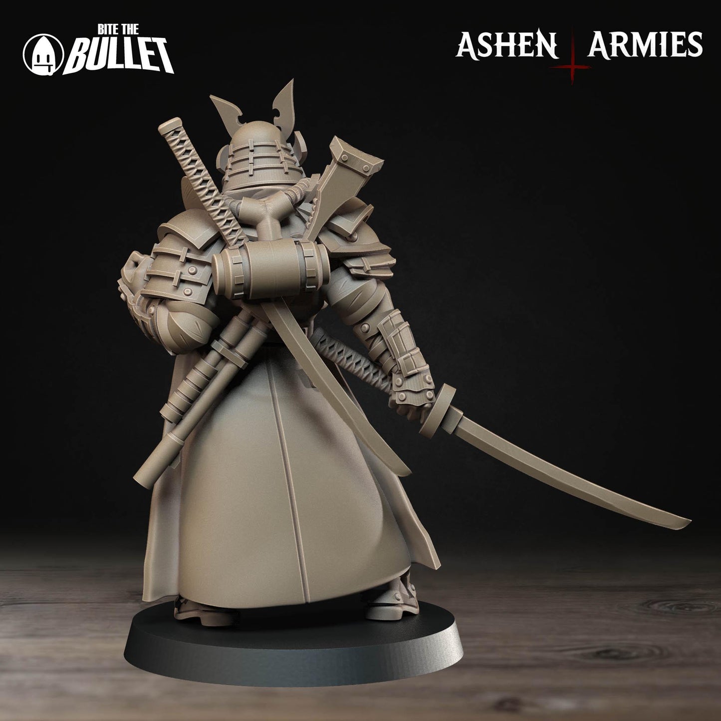 Holy Shogunate Lieutenant Miniature - 28mm / 32mm / 36mm - Bite the Bullet - Resin Printed Figure for D&D, TTRPGs, and Wargaming