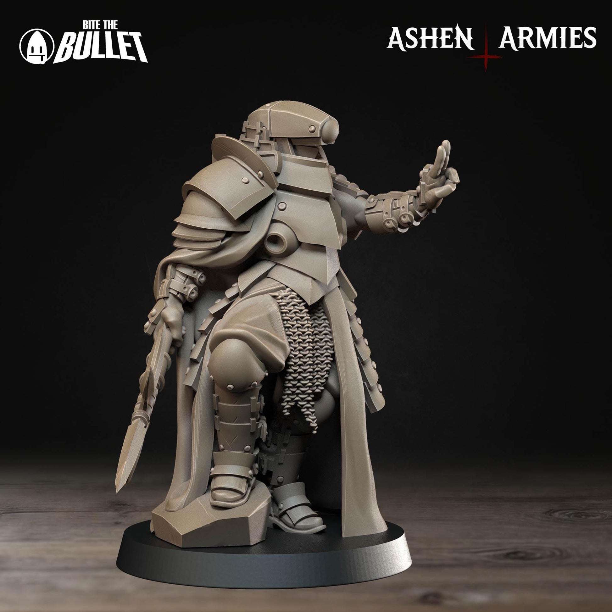 Holy Shogunate Observer Miniature (2 Variations) - 28mm / 32mm / 36mm - Bite the Bullet - Resin Printed Wargaming Figure