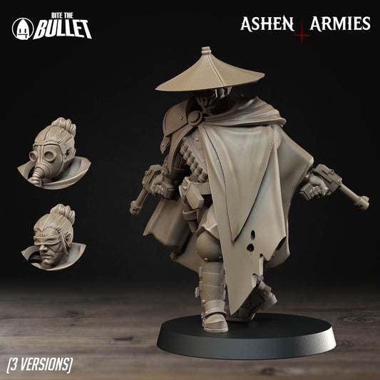 Holy Shogunate Rifle Sniper Priest Miniature (3 Variations) - 28mm / 32mm / 36mm - Bite the Bullet - Resin Printed Wargaming Figure