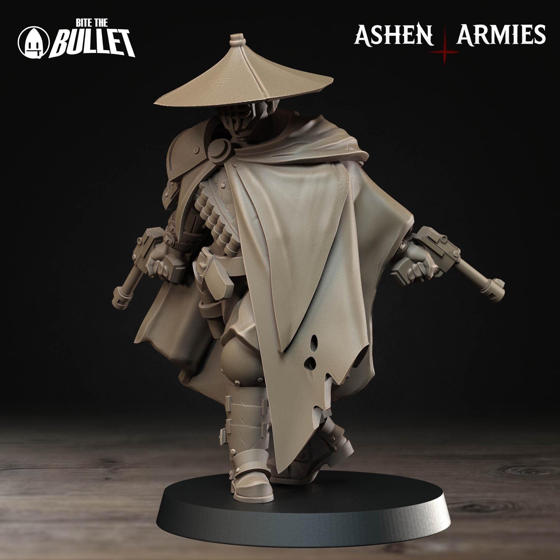 Holy Shogunate Rifle Sniper Priest Miniature (3 Variations) - 28mm / 32mm / 36mm - Bite the Bullet - Resin Printed Wargaming Figure