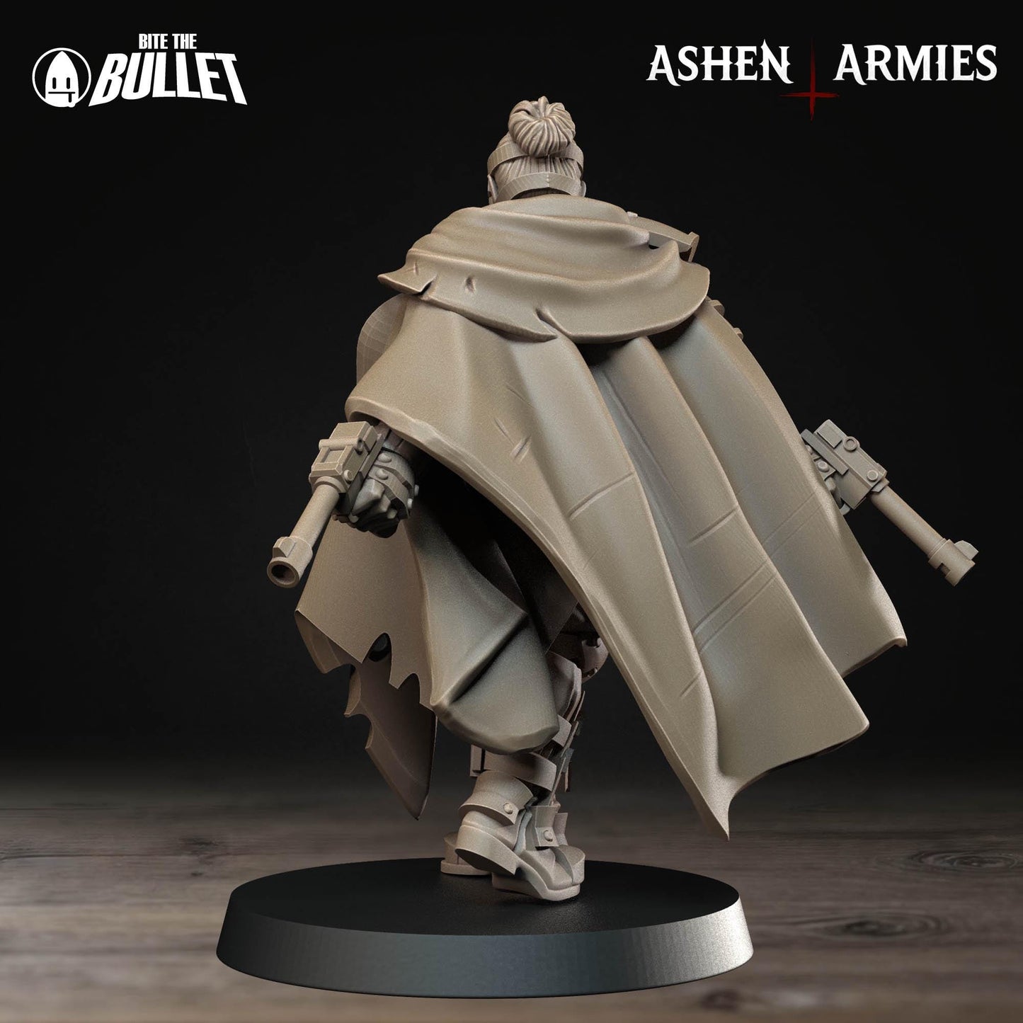 Holy Shogunate Rifle Sniper Priest Miniature (3 Variations) - 28mm / 32mm / 36mm - Bite the Bullet - Resin Printed Wargaming Figure