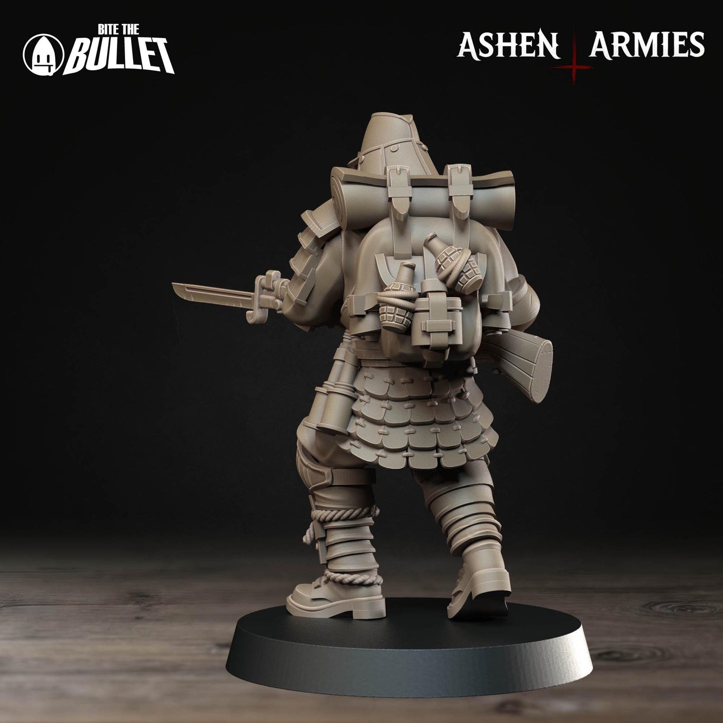 Holy Shogunate Yeoman Miniature (4 Variations) - 28mm / 32mm / 36mm - Bite the Bullet - Resin Printed Wargaming Figure