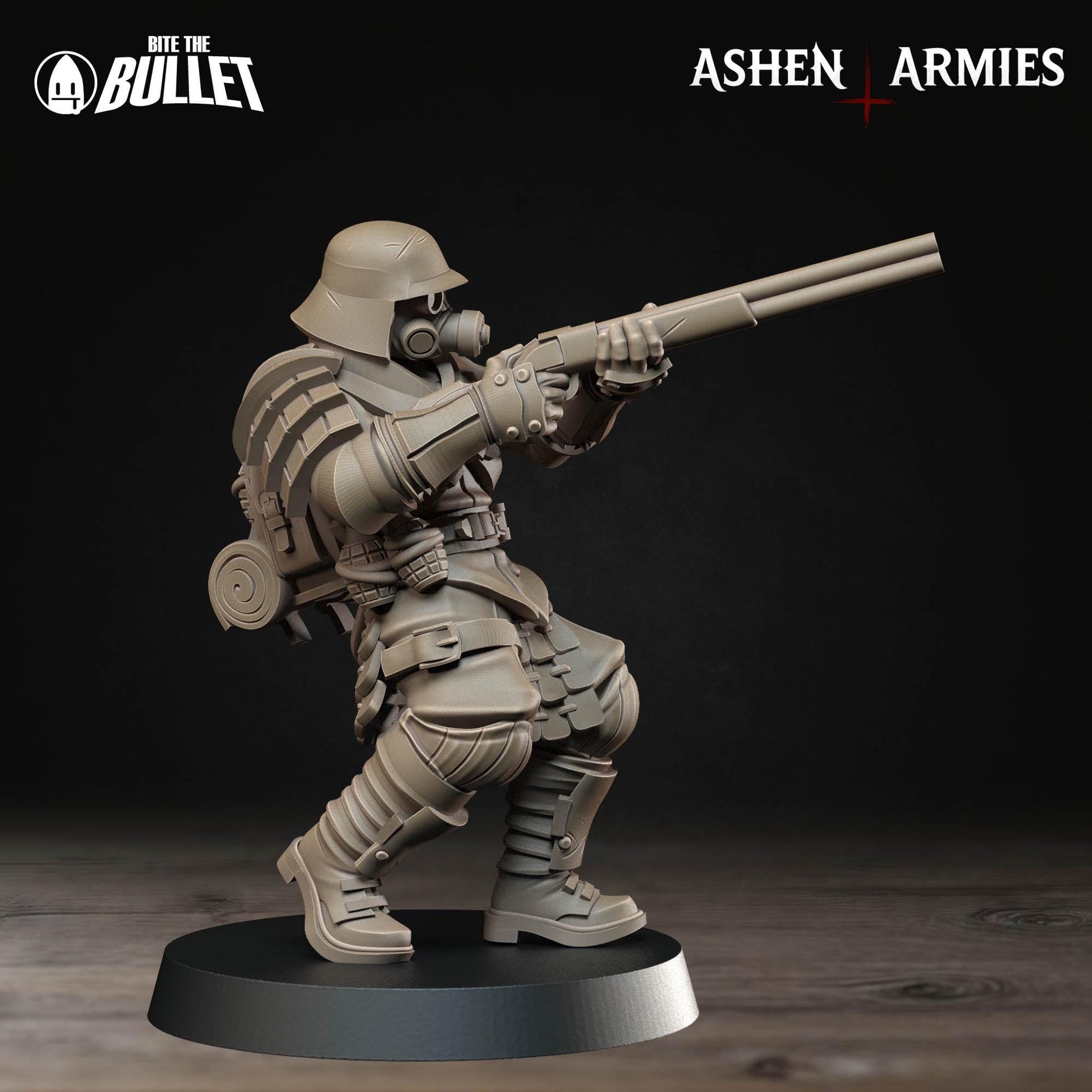 Holy Shogunate Yeoman Miniature (4 Variations) - 28mm / 32mm / 36mm - Bite the Bullet - Resin Printed Wargaming Figure