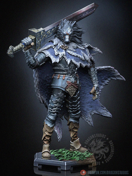 Blaidd Half-wolf Miniature - 65mm / 116mm - DraGun Studios - Resin Printed Figurine for D&D, TTRPGs, and Board Games