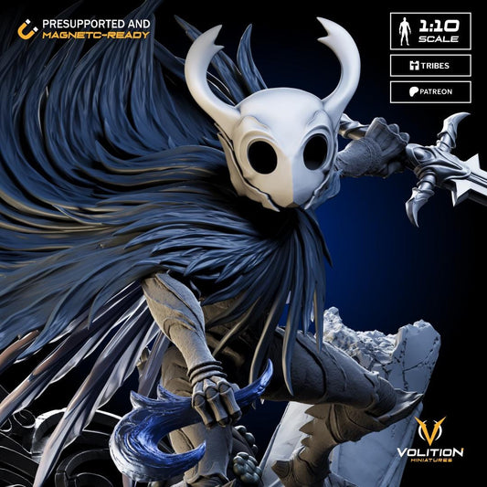 Void Knight Figure - 28mm / 32mm / 36mm / 75mm / 1:10 - Volition Miniatures - Resin Printed Figurine for D&D, TTRPGs, and Board Games
