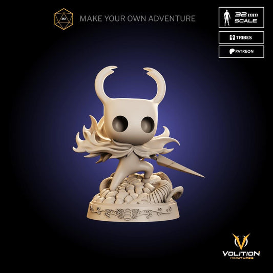 Void Guy Miniature - 28mm / 32mm / 36mm / 75mm - Volition Miniatures - Resin Printed Figurine for D&D, TTRPGs, and Board Games