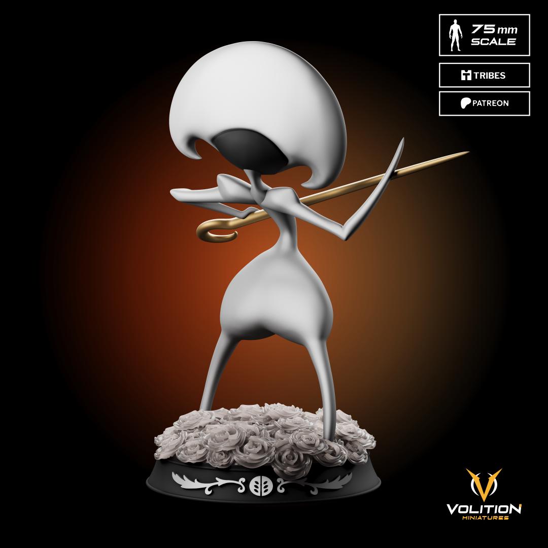 Golden Needle Figure - 75mm - Volition Miniatures - Unpainted Resin Printed Figurine