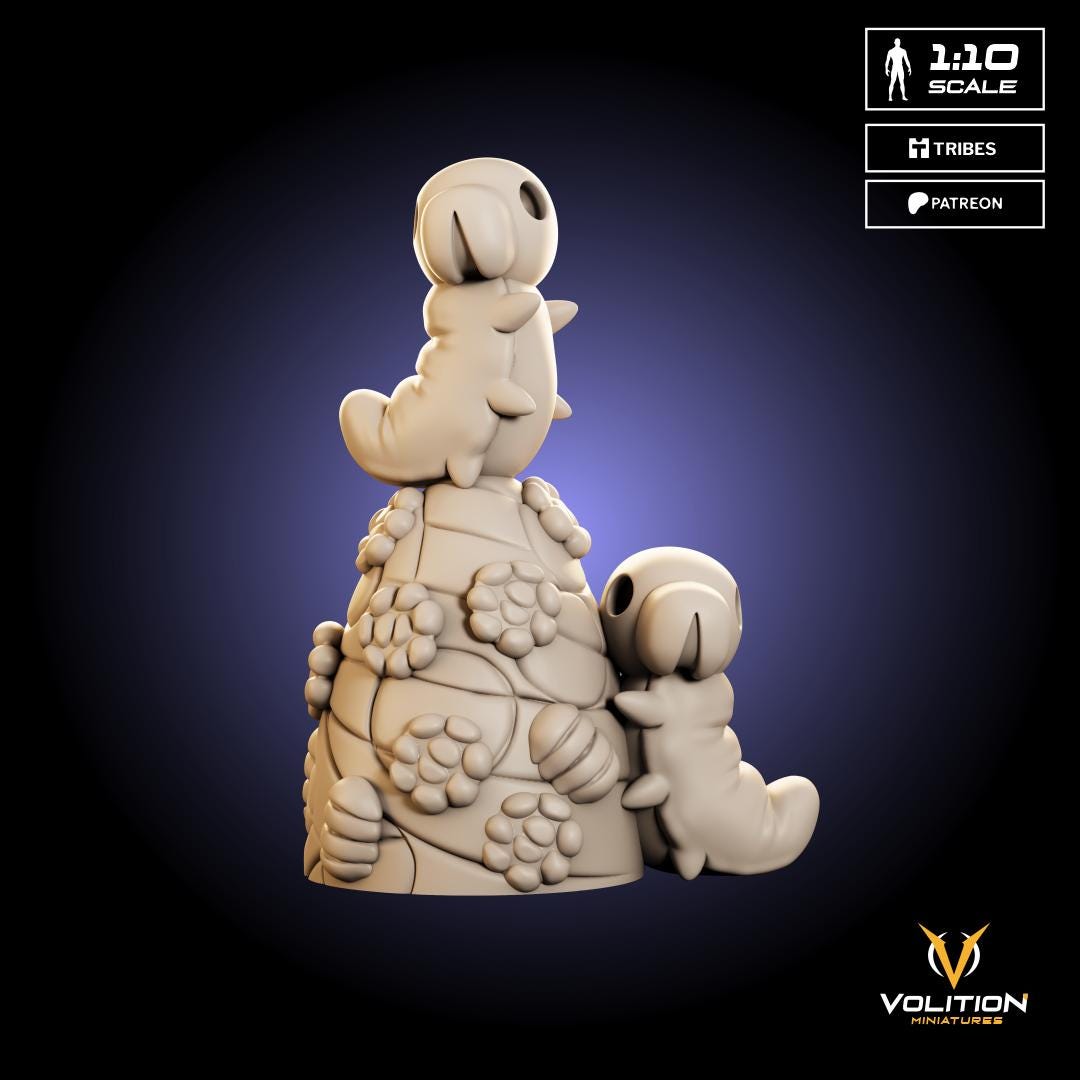 Grubs for 0 GEO Figure - Volition Miniatures - Resin Printed Figurine